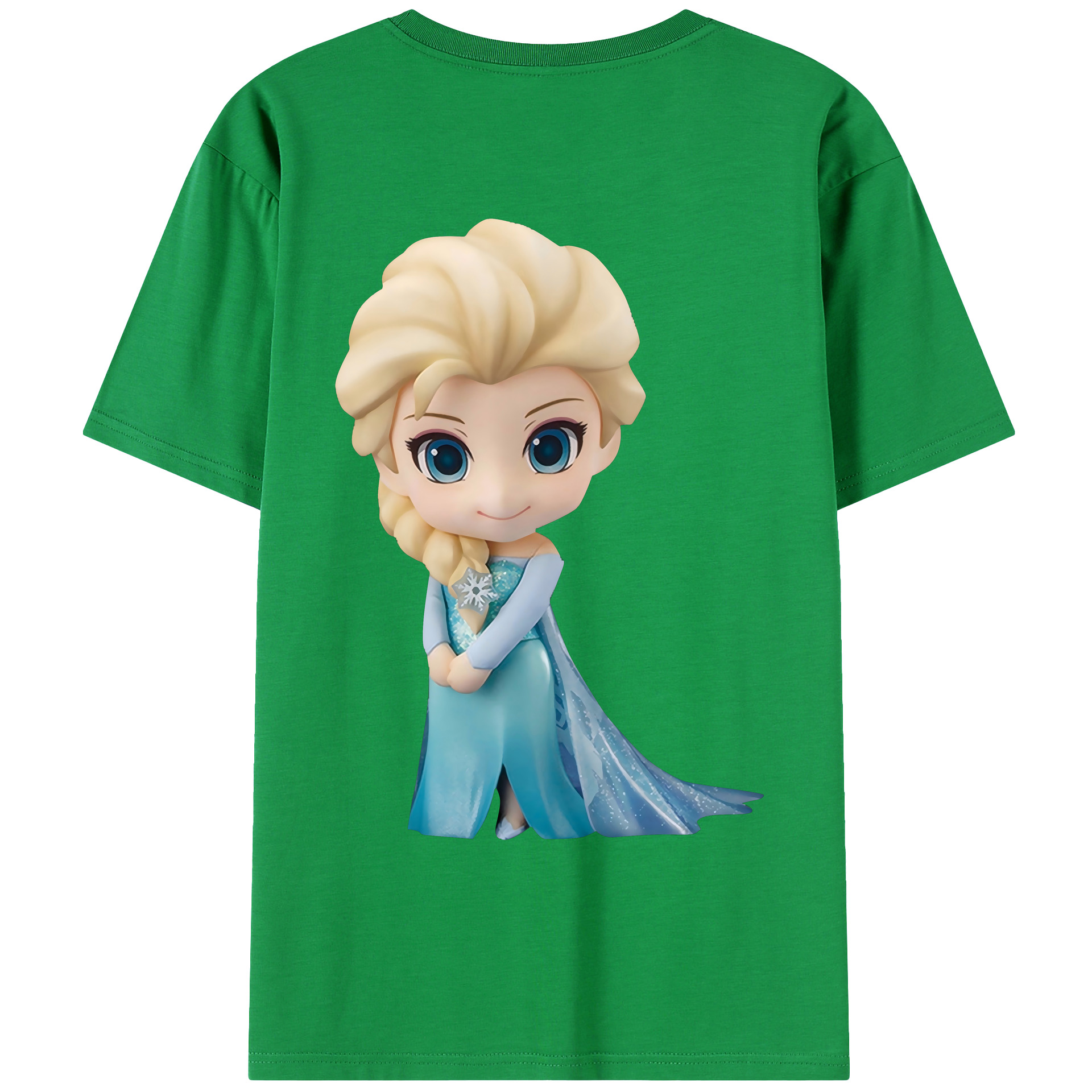 （画像用） アナと雪の女王 アンナ エルサ Frozen Anna Elsa レディース半袖Tシャツ(バックプリント)