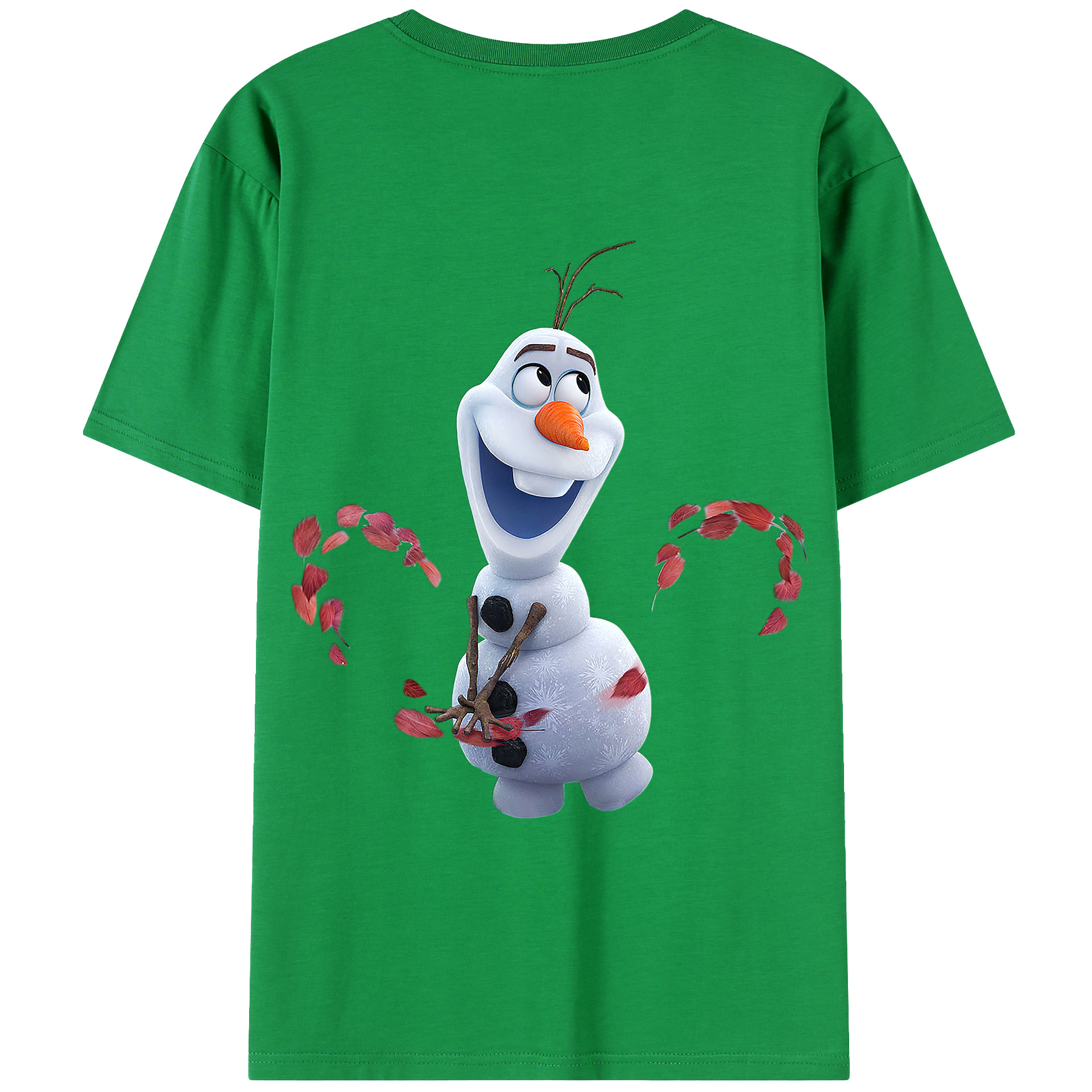 （画像用） アナと雪の女王 アンナ エルサ Frozen Anna Elsa レディース半袖Tシャツ(バックプリント)