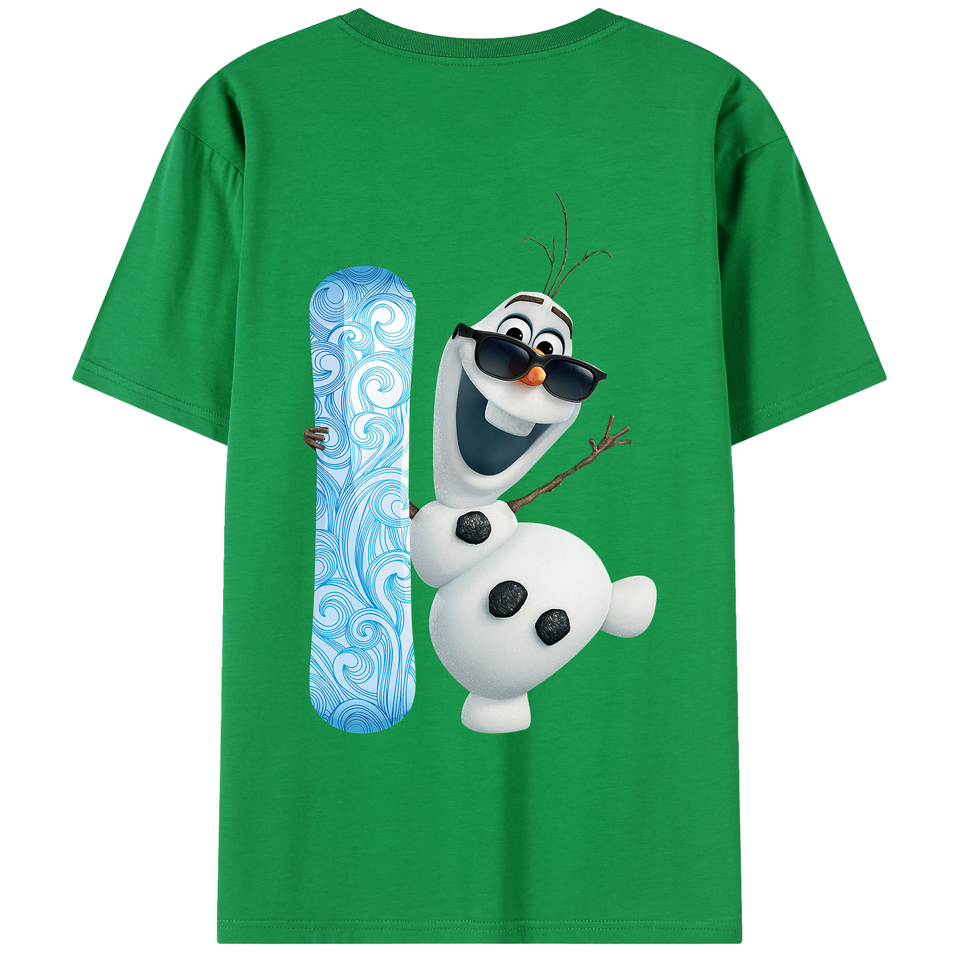 （画像用） アナと雪の女王 アンナ エルサ Frozen Anna Elsa レディース半袖Tシャツ(バックプリント)