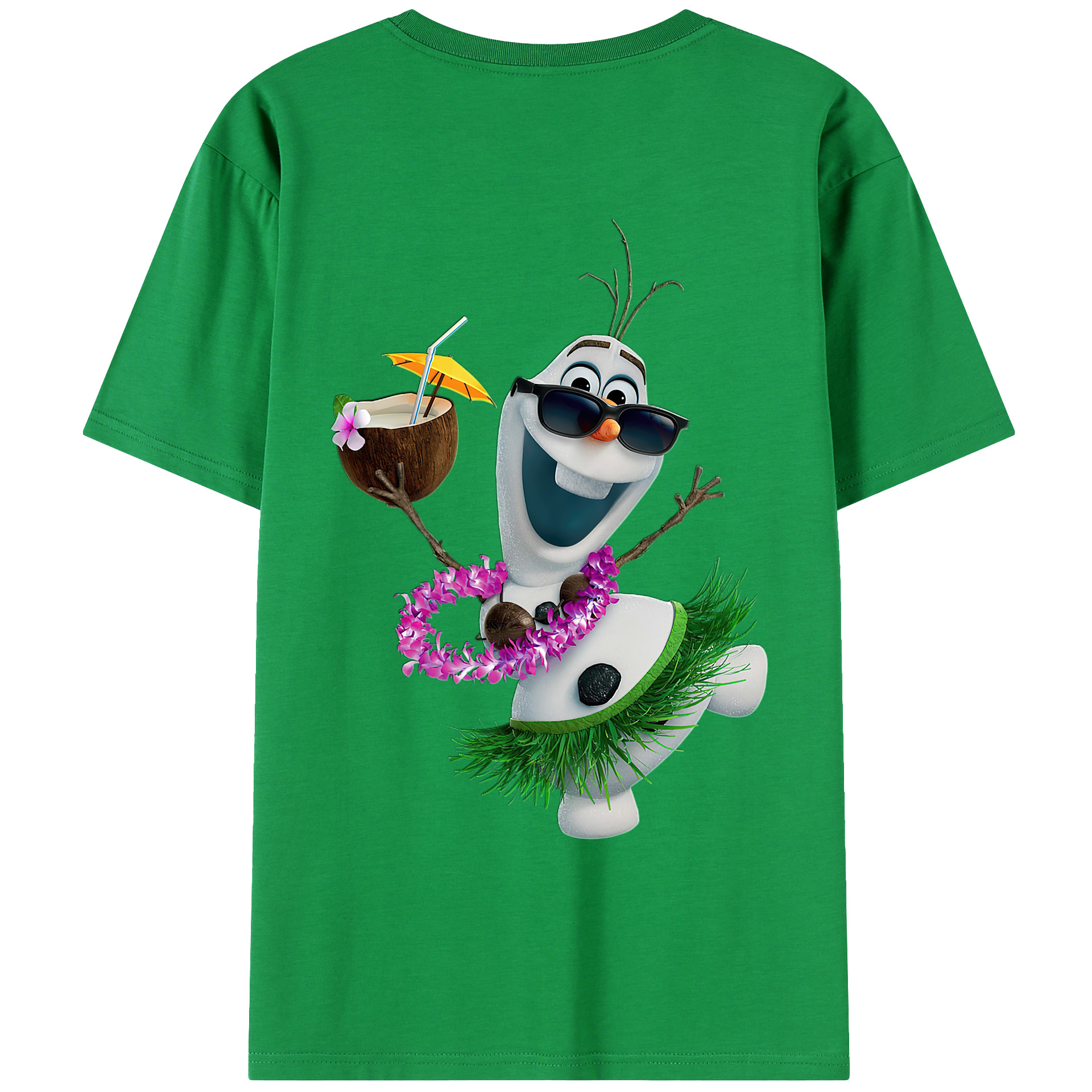 （画像用） アナと雪の女王 アンナ エルサ Frozen Anna Elsa レディース半袖Tシャツ(バックプリント)