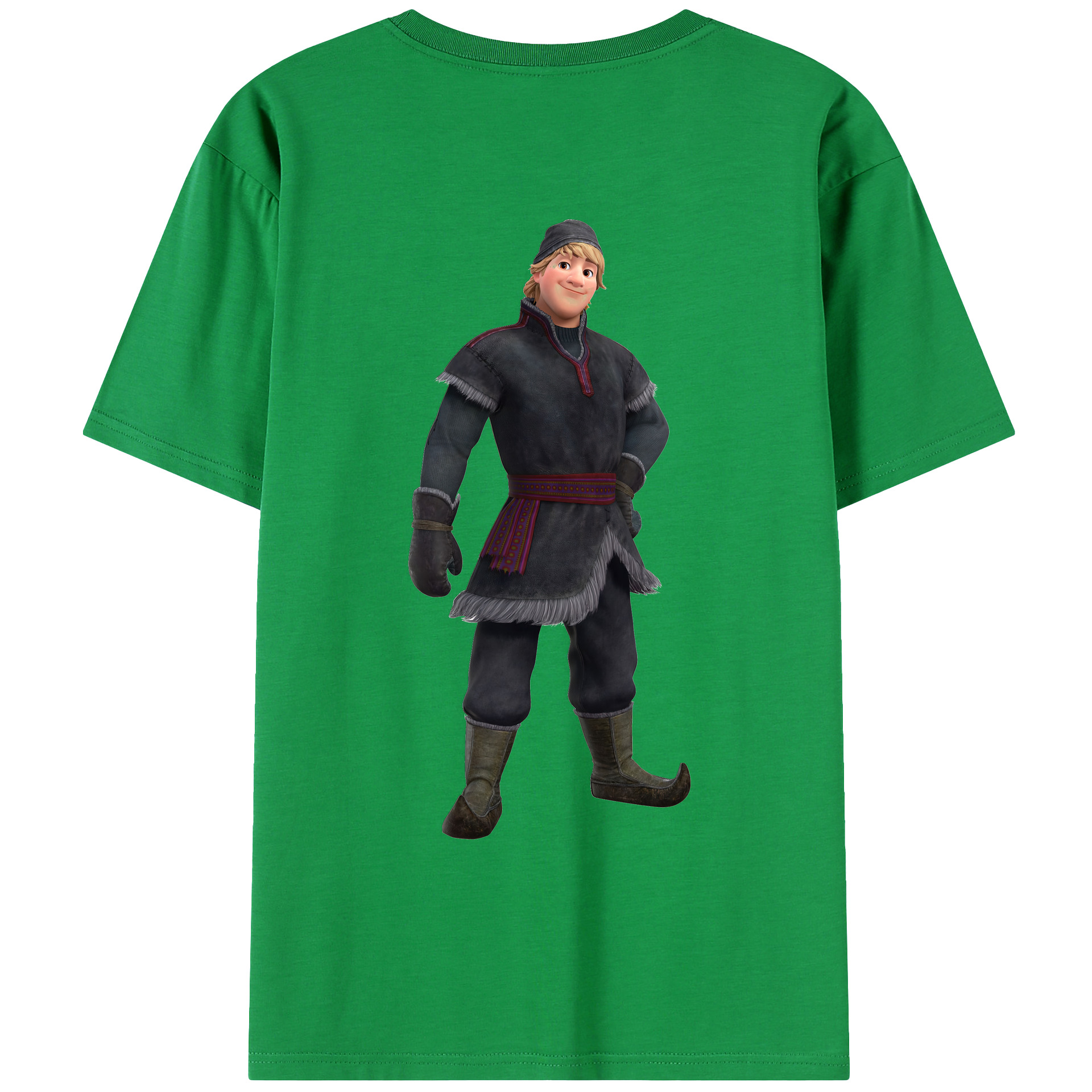 （画像用） アナと雪の女王 アンナ エルサ Frozen Anna Elsa レディース半袖Tシャツ(バックプリント)