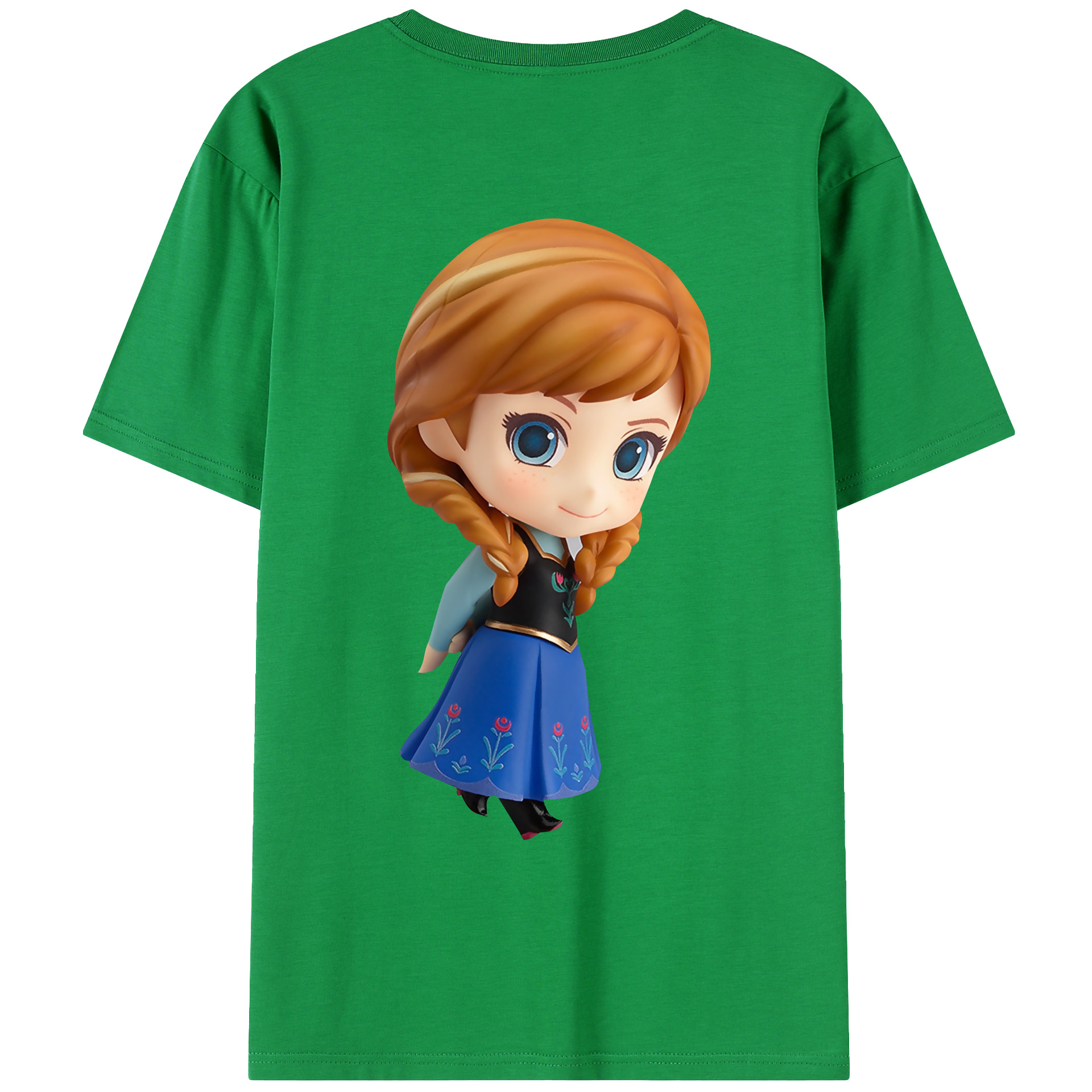 （画像用） アナと雪の女王 アンナ エルサ Frozen Anna Elsa レディース半袖Tシャツ(バックプリント)