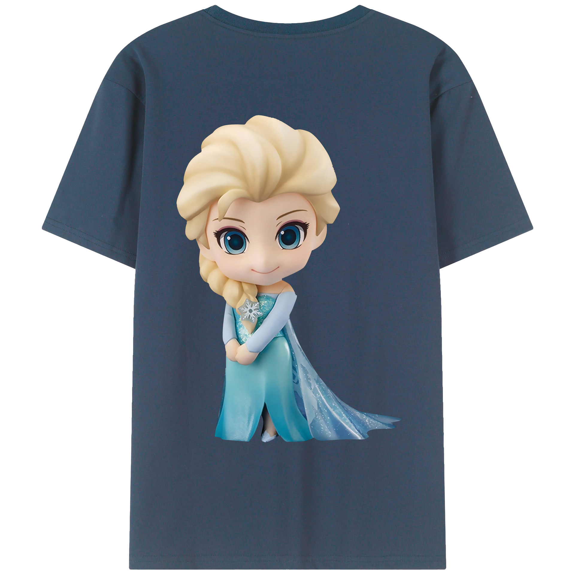 （画像用） アナと雪の女王 アンナ エルサ Frozen Anna Elsa レディース半袖Tシャツ(バックプリント)