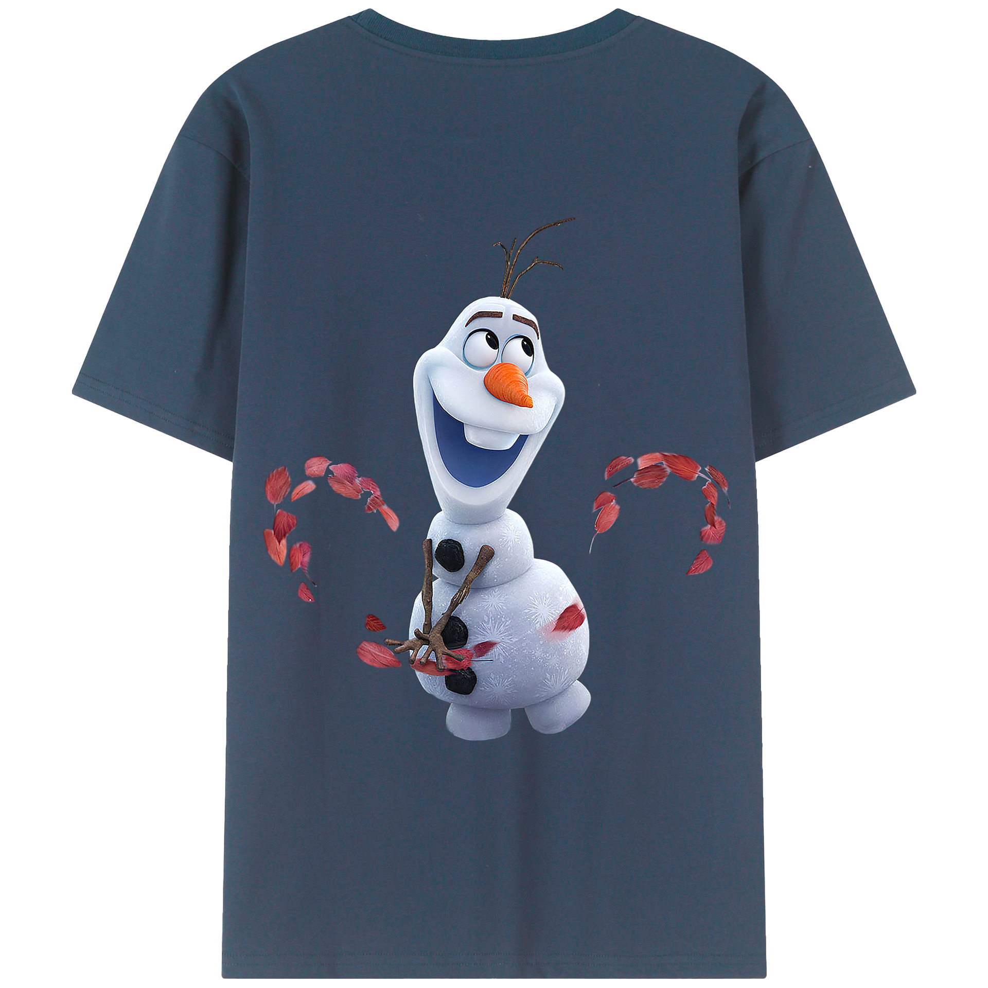（画像用） アナと雪の女王 アンナ エルサ Frozen Anna Elsa レディース半袖Tシャツ(バックプリント)