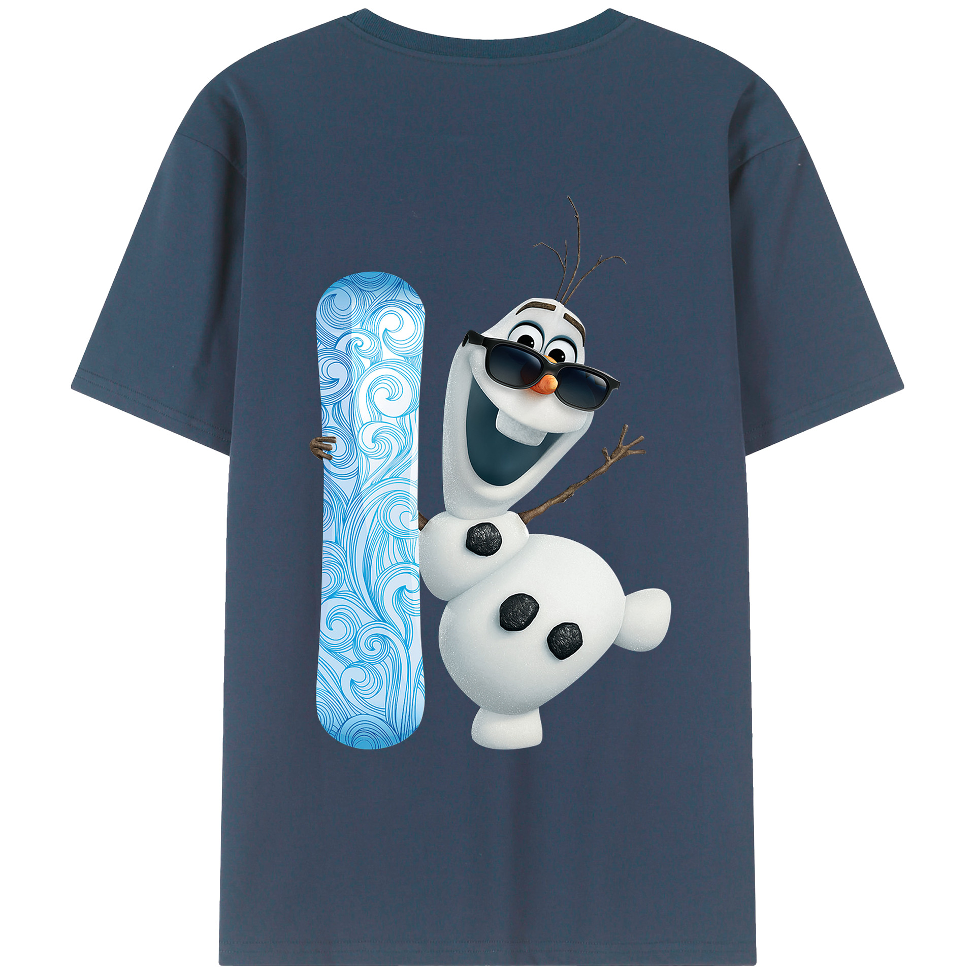 （画像用） アナと雪の女王 アンナ エルサ Frozen Anna Elsa レディース半袖Tシャツ(バックプリント)