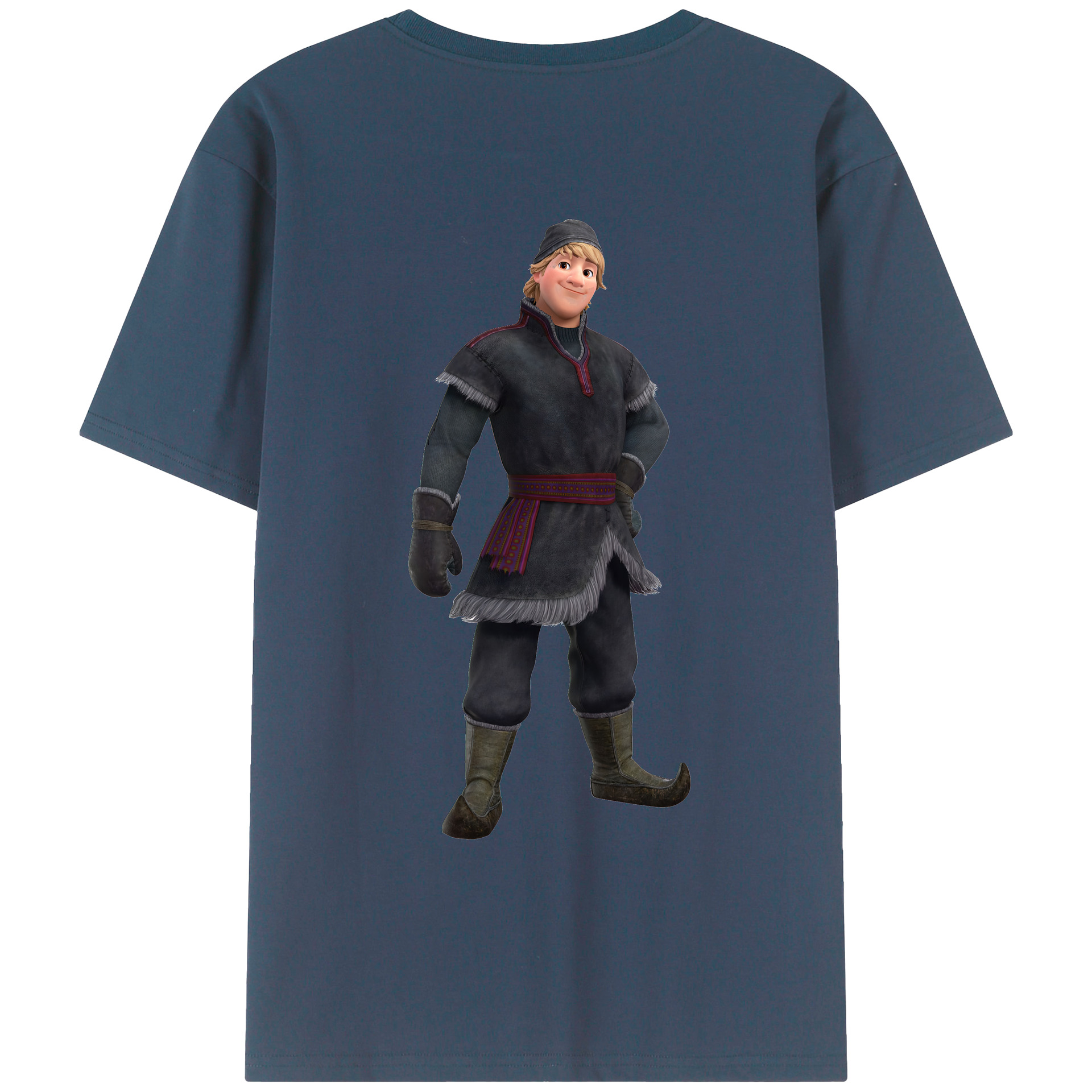 （画像用） アナと雪の女王 アンナ エルサ Frozen Anna Elsa レディース半袖Tシャツ(バックプリント)
