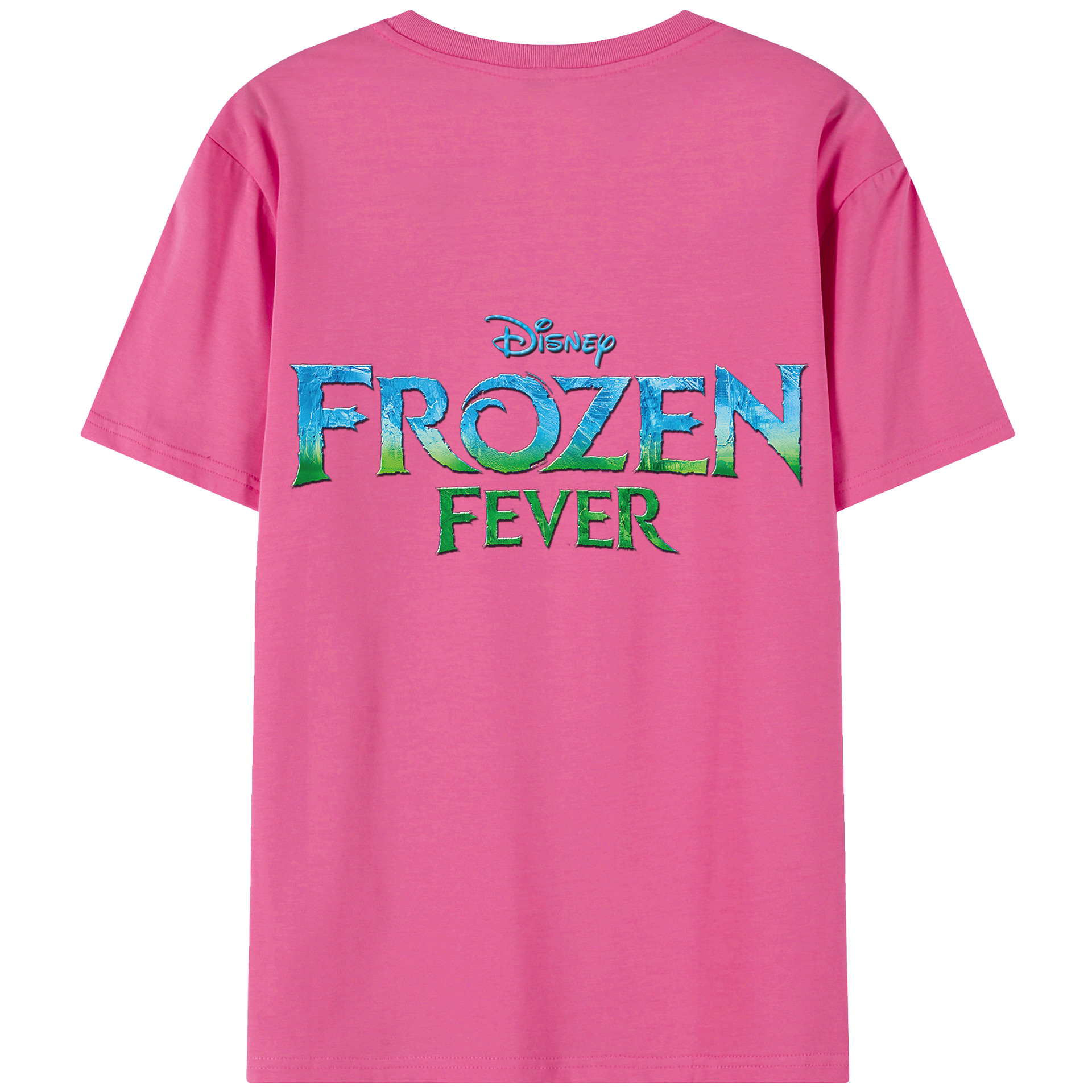 （画像用） アナと雪の女王 アンナ エルサ Frozen Anna Elsa レディース半袖Tシャツ(バックプリント)