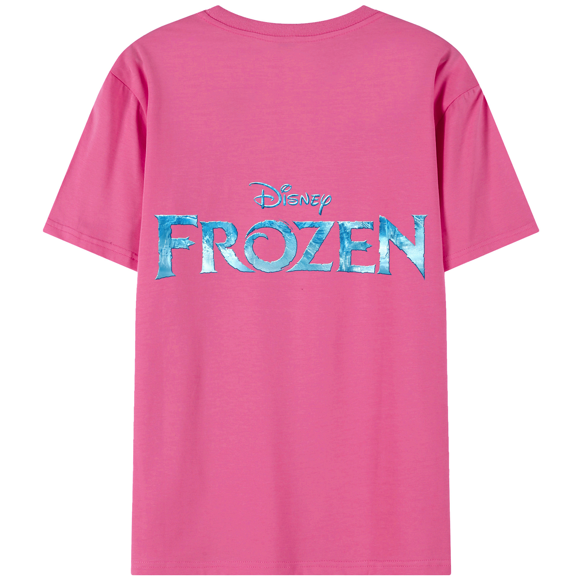 （画像用） アナと雪の女王 アンナ エルサ Frozen Anna Elsa レディース半袖Tシャツ(バックプリント)