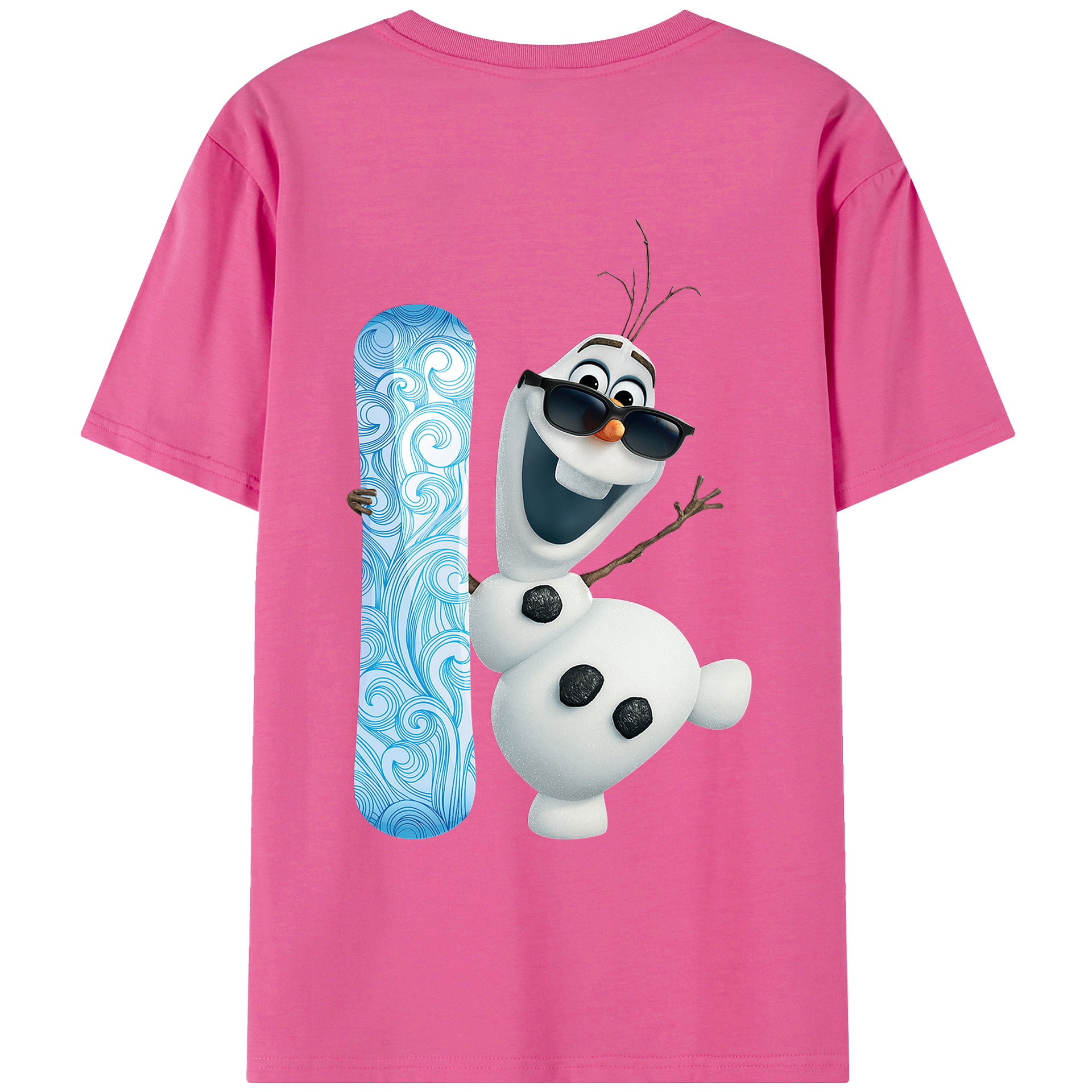 （画像用） アナと雪の女王 アンナ エルサ Frozen Anna Elsa レディース半袖Tシャツ(バックプリント)