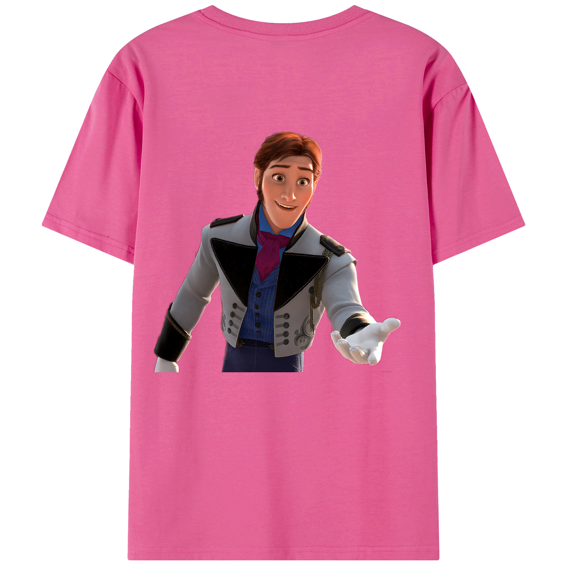 （画像用） アナと雪の女王 アンナ エルサ Frozen Anna Elsa レディース半袖Tシャツ(バックプリント)
