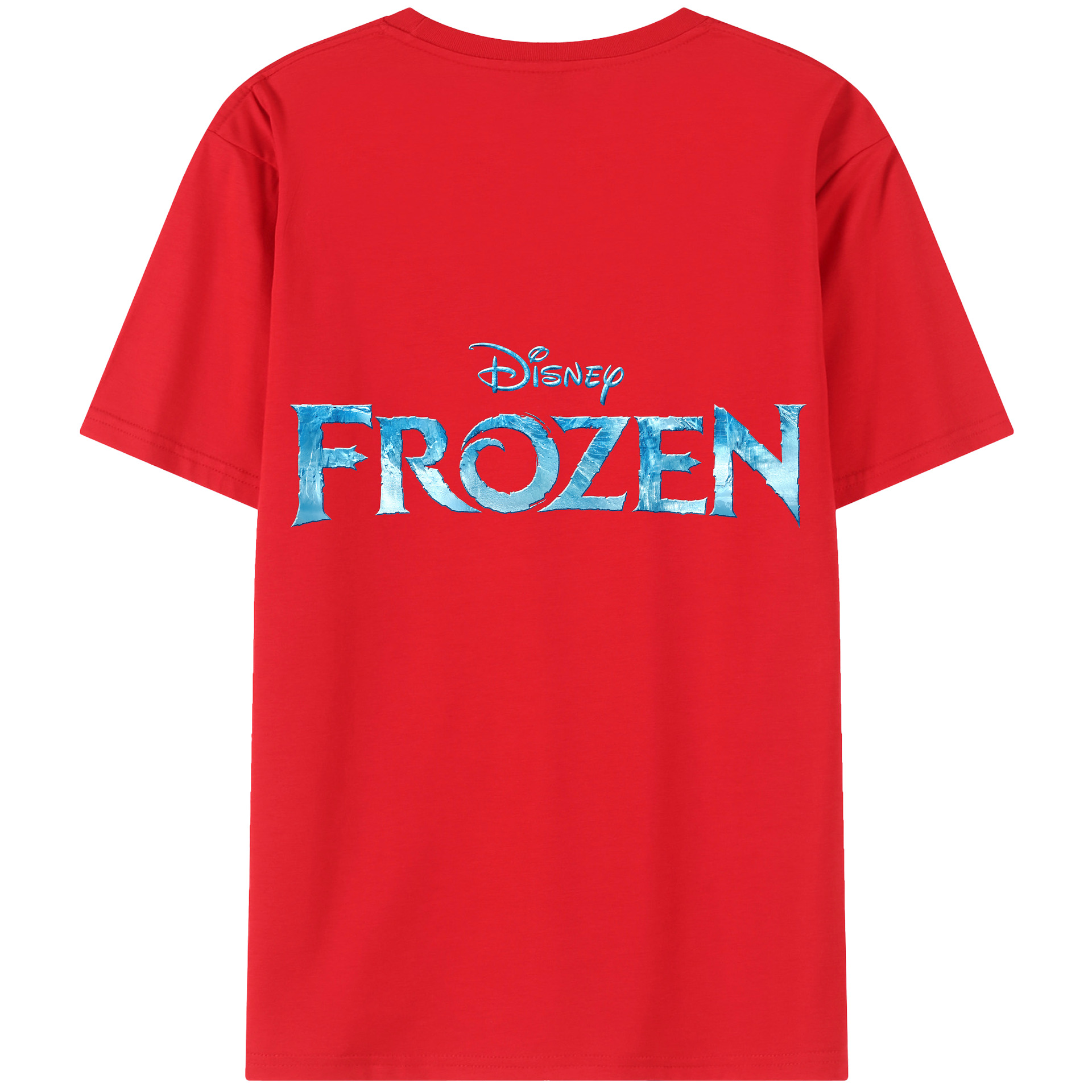 （画像用） アナと雪の女王 アンナ エルサ Frozen Anna Elsa レディース半袖Tシャツ(バックプリント)