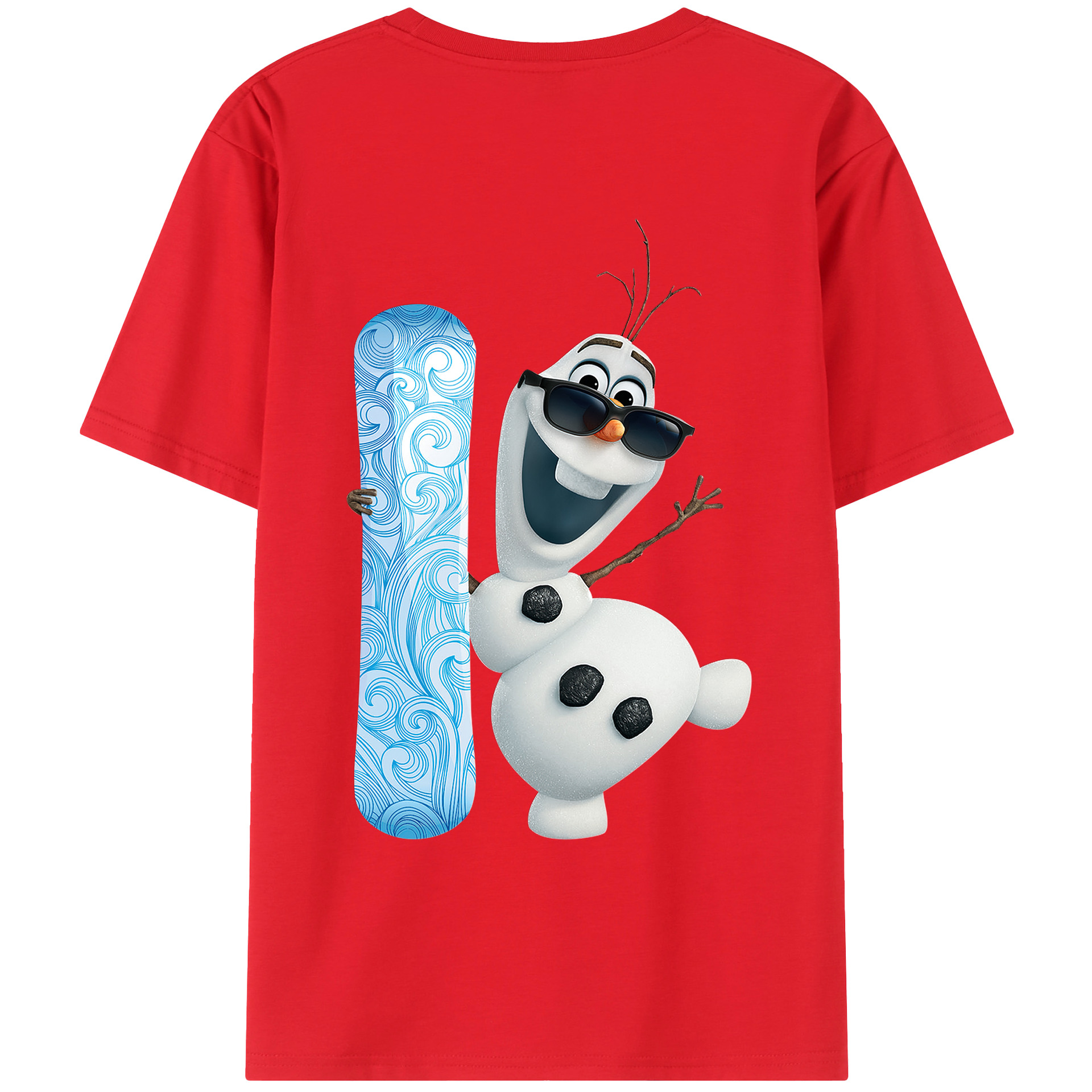 （画像用） アナと雪の女王 アンナ エルサ Frozen Anna Elsa レディース半袖Tシャツ(バックプリント)