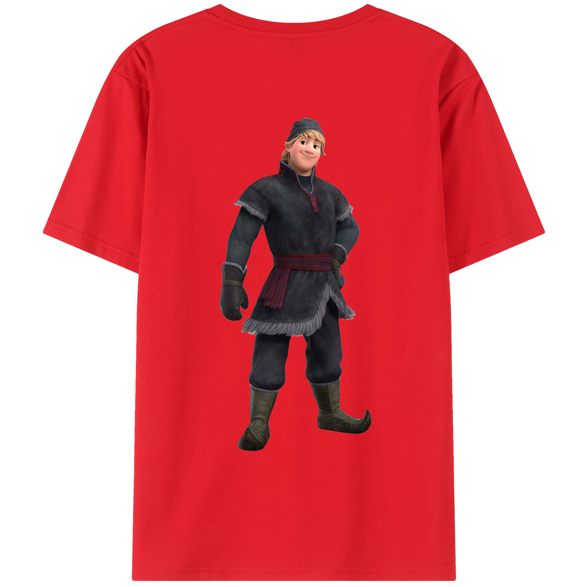 （画像用） アナと雪の女王 アンナ エルサ Frozen Anna Elsa レディース半袖Tシャツ(バックプリント)