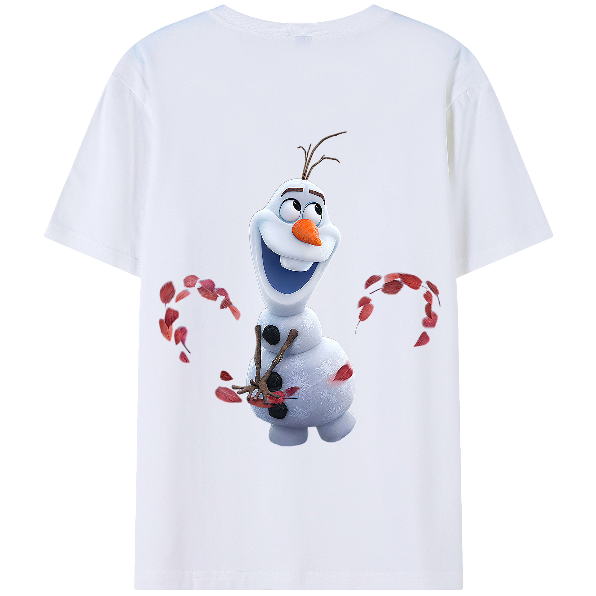 （画像用） アナと雪の女王 アンナ エルサ Frozen Anna Elsa レディース半袖Tシャツ(バックプリント)