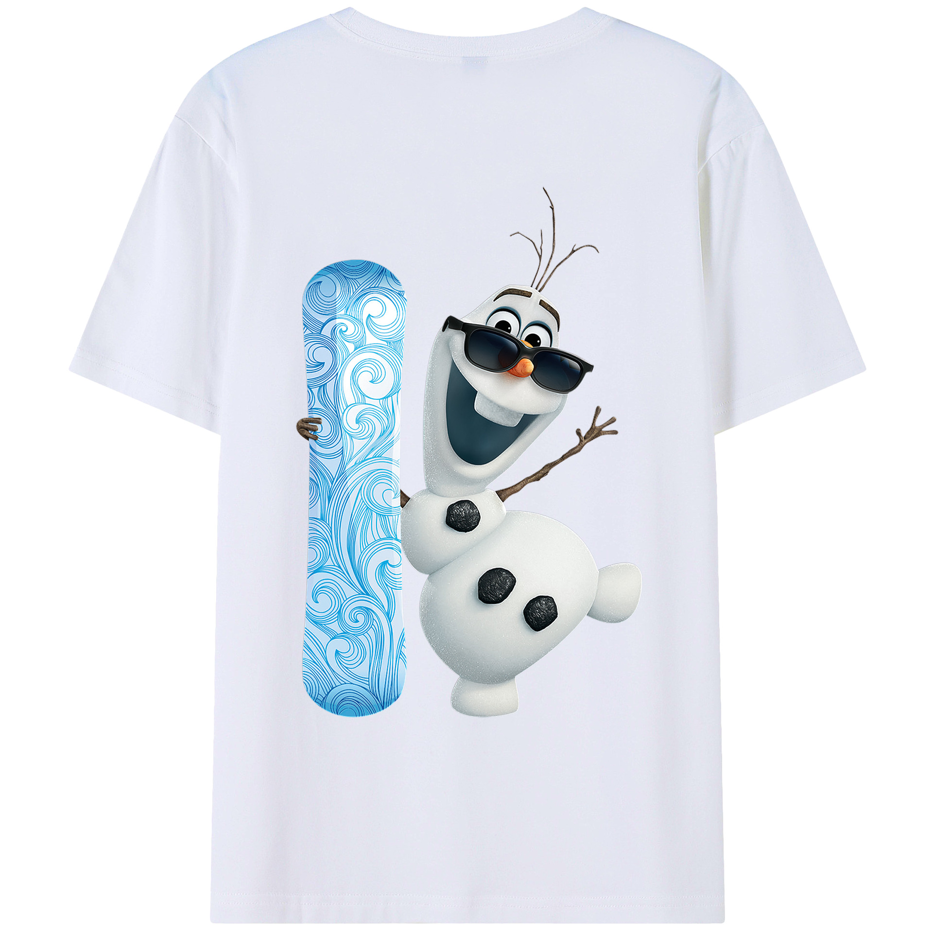 （画像用） アナと雪の女王 アンナ エルサ Frozen Anna Elsa レディース半袖Tシャツ(バックプリント)