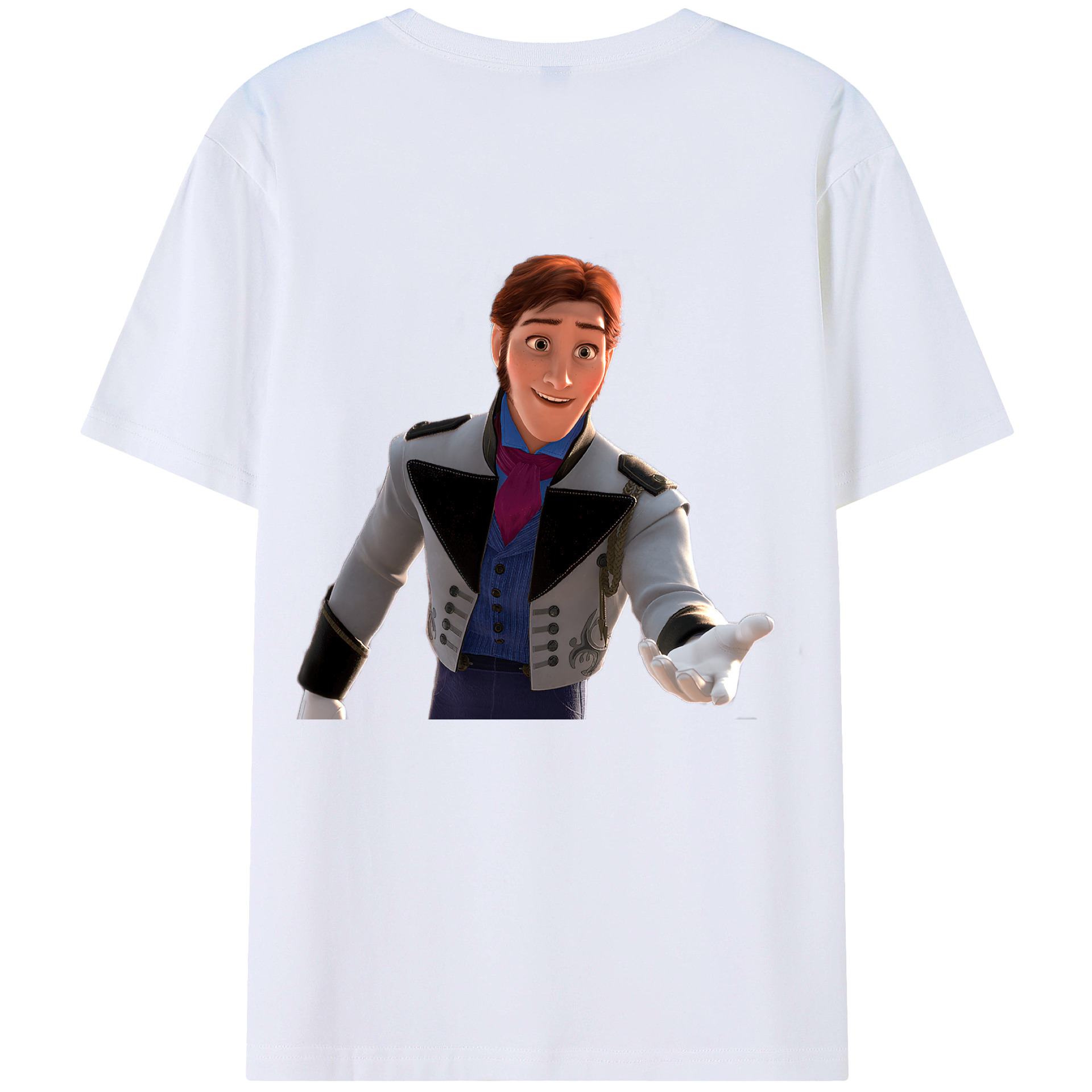 （画像用） アナと雪の女王 アンナ エルサ Frozen Anna Elsa レディース半袖Tシャツ(バックプリント)