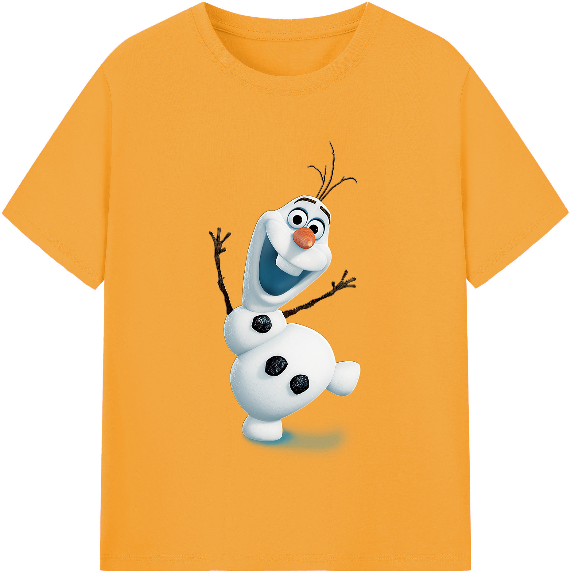 （画像用） アナと雪の女王 アンナ エルサ Frozen Anna Elsa レディースカジュアルプリントTシャツ（綿100％）
