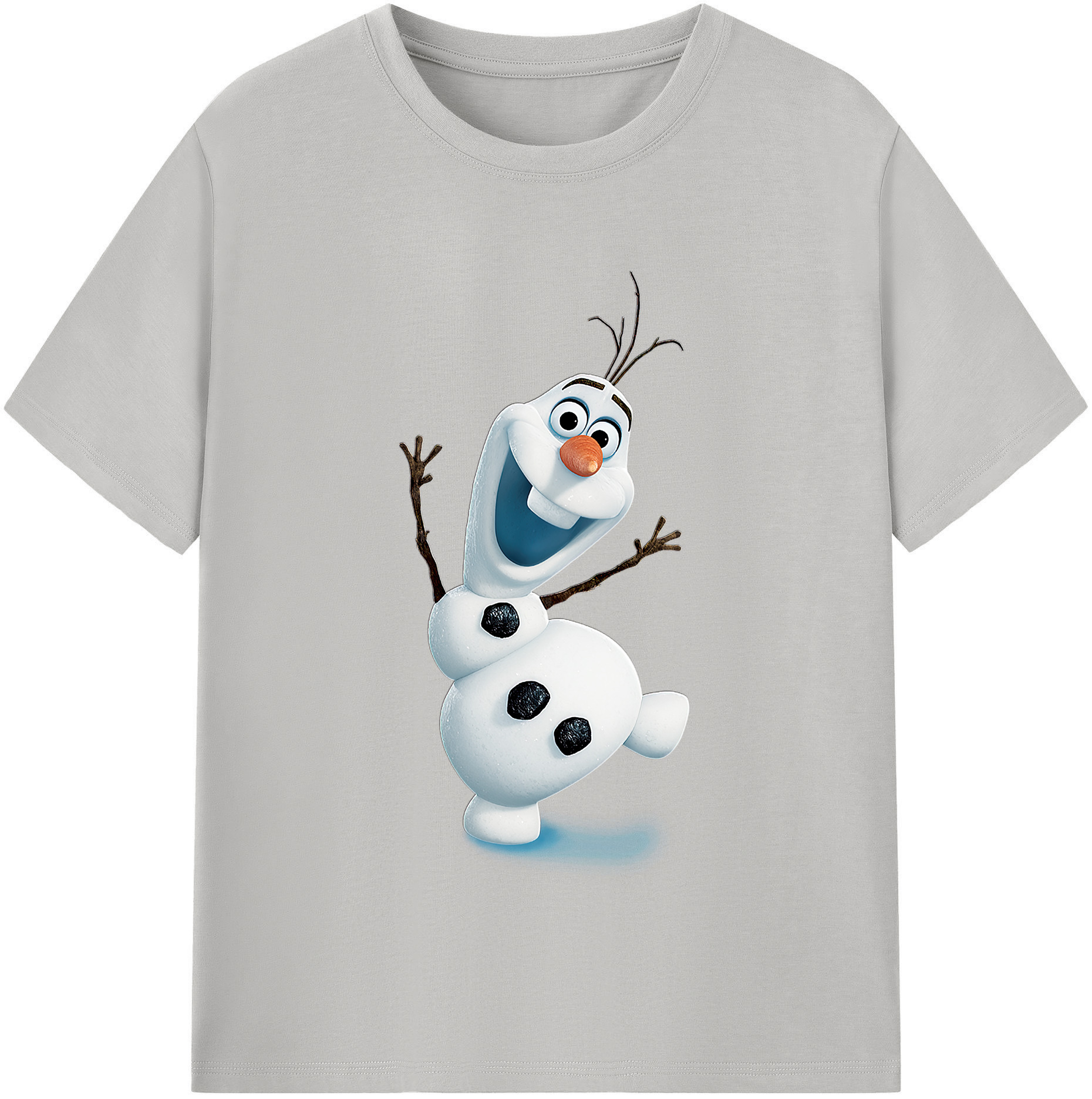（画像用） アナと雪の女王 アンナ エルサ Frozen Anna Elsa レディースカジュアルプリントTシャツ（綿100％）
