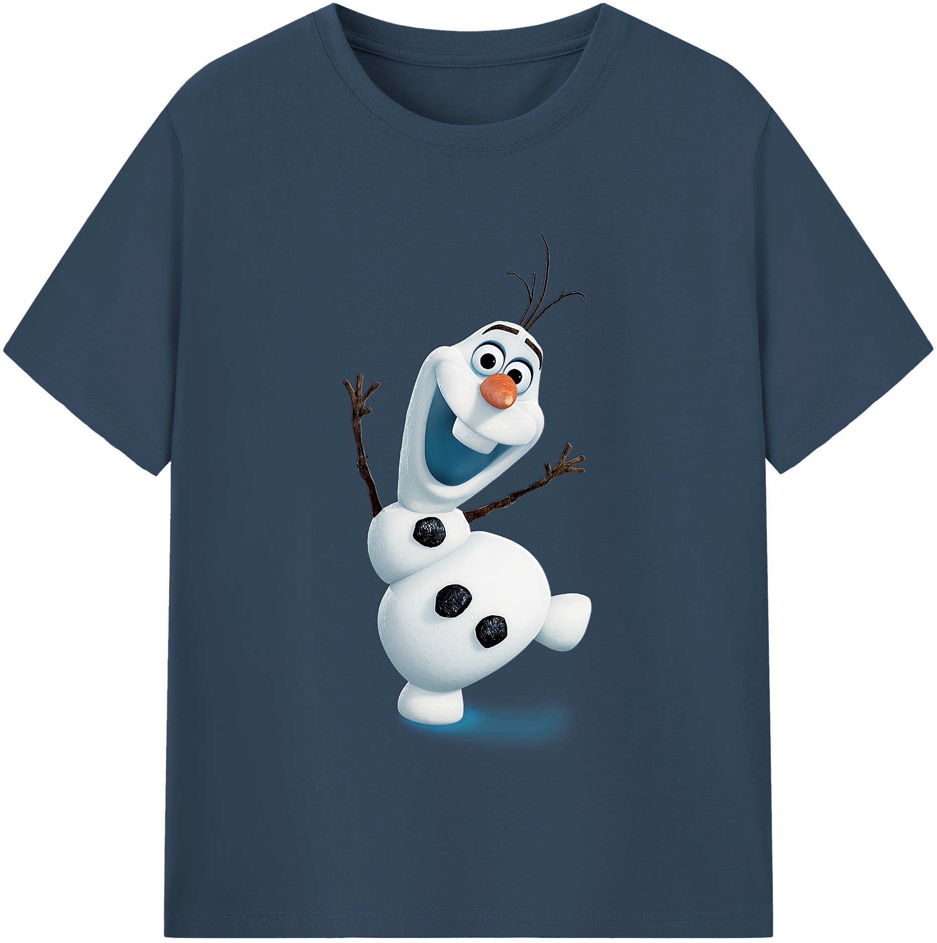 （画像用） アナと雪の女王 アンナ エルサ Frozen Anna Elsa レディースカジュアルプリントTシャツ（綿100％）