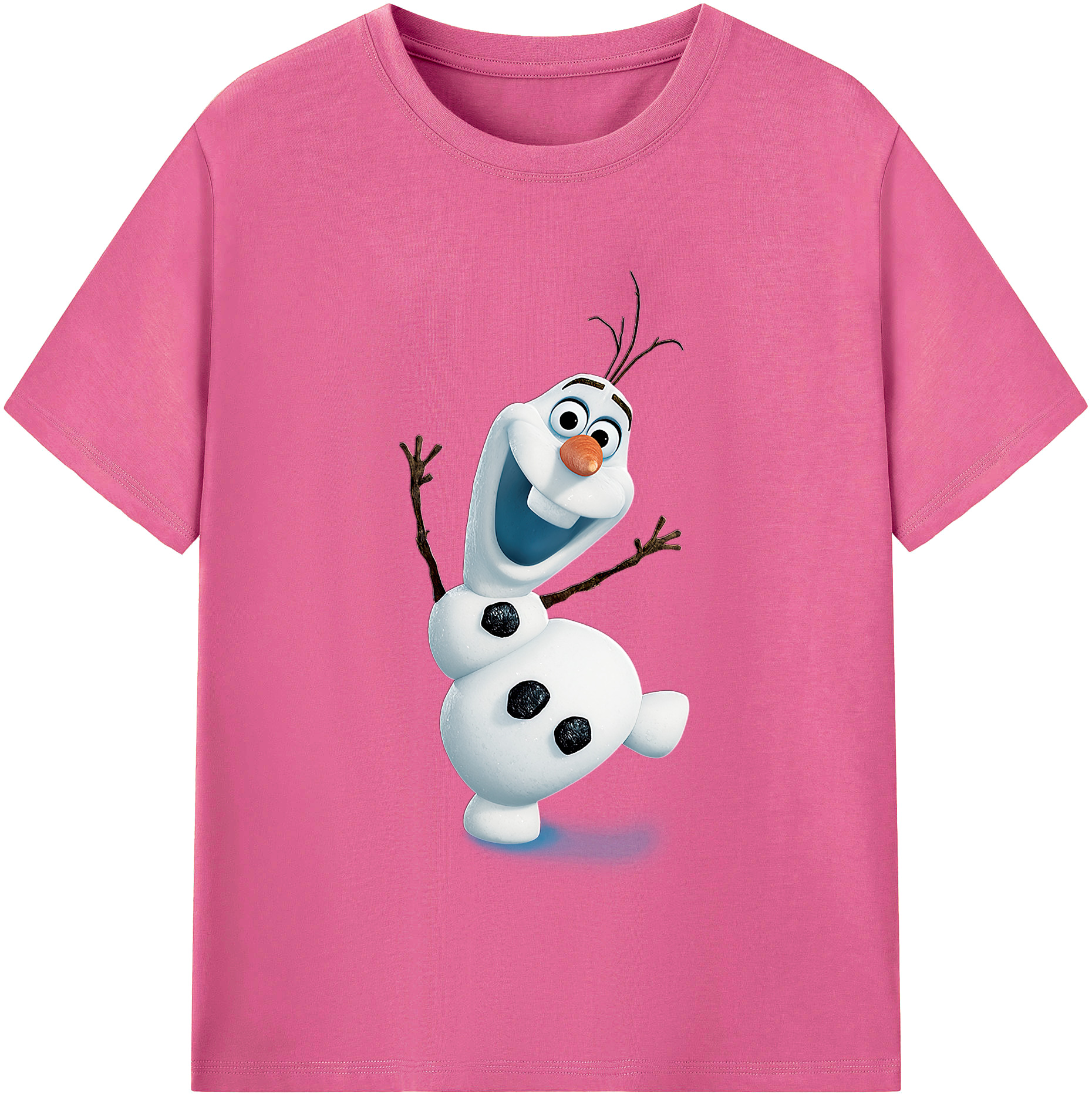 （画像用） アナと雪の女王 アンナ エルサ Frozen Anna Elsa レディースカジュアルプリントTシャツ（綿100％）
