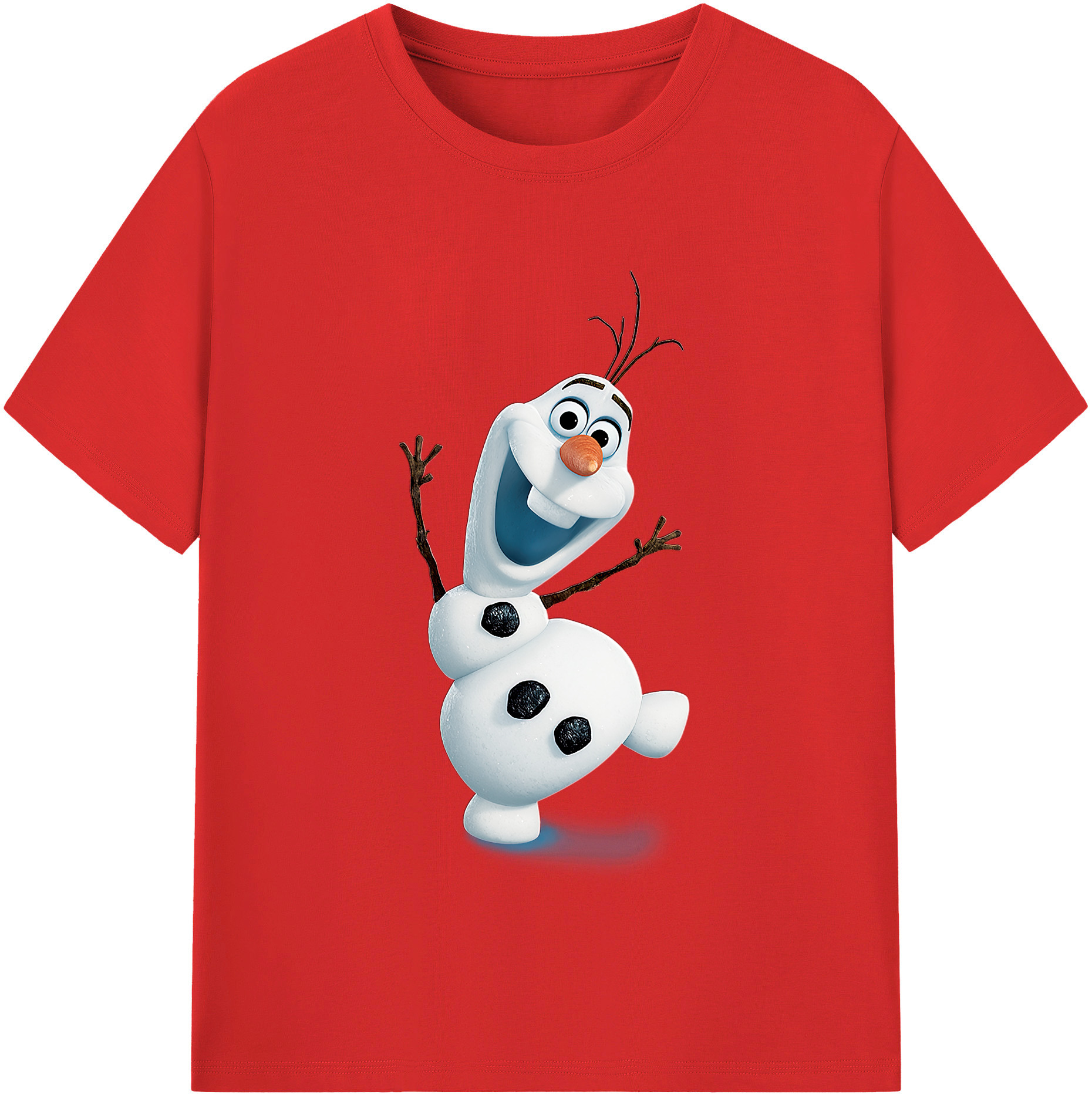 （画像用） アナと雪の女王 アンナ エルサ Frozen Anna Elsa レディースカジュアルプリントTシャツ（綿100％）