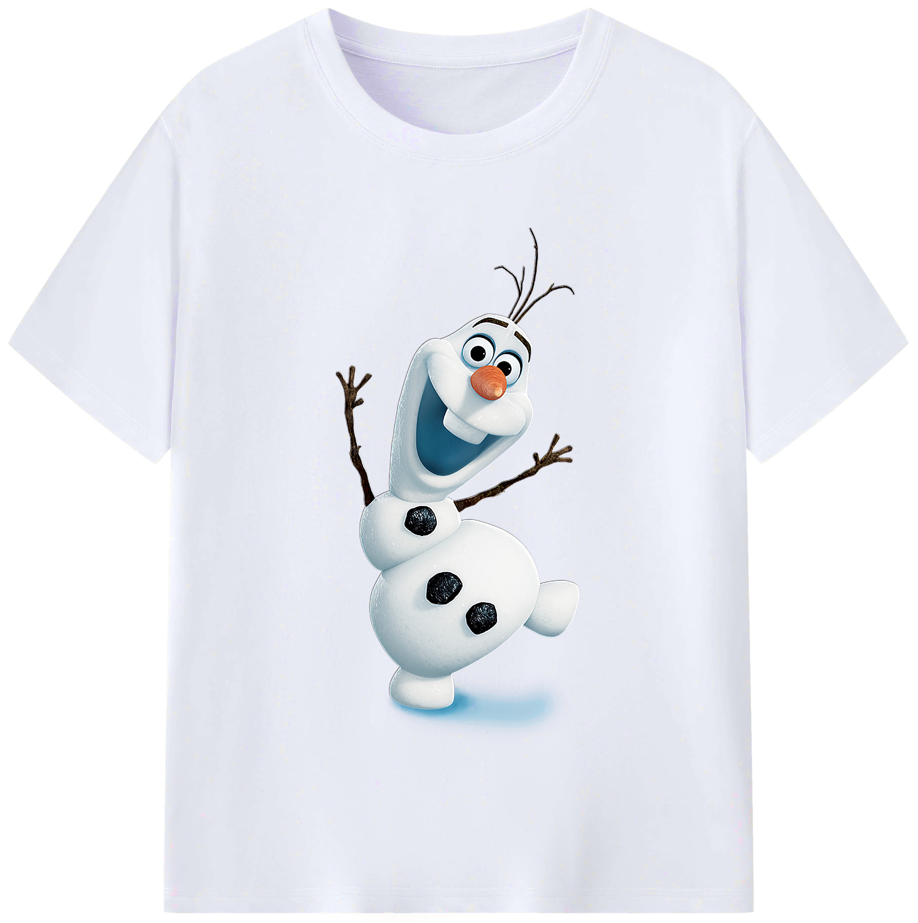 （画像用） アナと雪の女王 アンナ エルサ Frozen Anna Elsa レディースカジュアルプリントTシャツ（綿100％）
