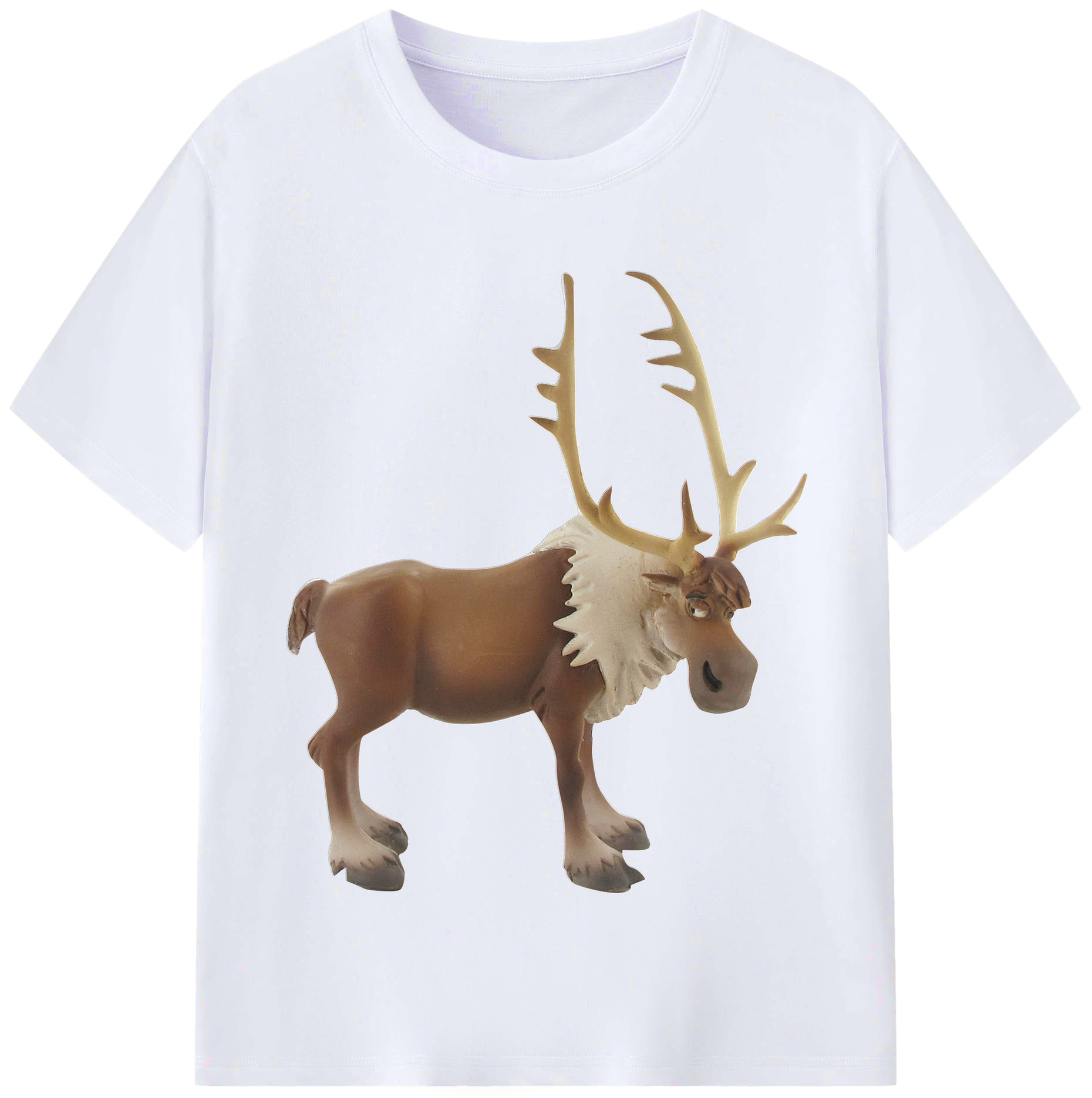 （画像用） アナと雪の女王 アンナ エルサ Frozen Anna Elsa レディースカジュアルプリントTシャツ（綿100％）