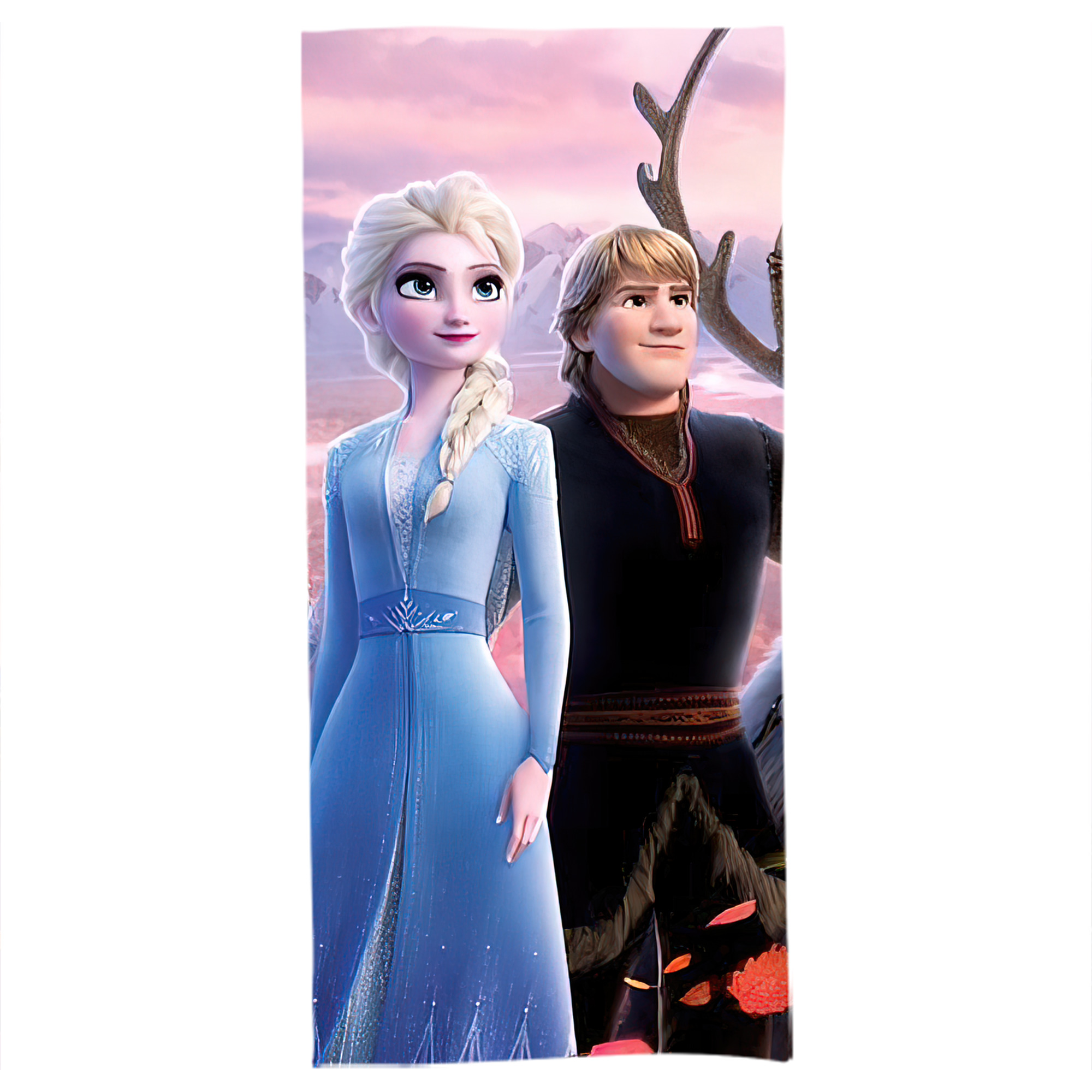 （画像用） アナと雪の女王 アンナ エルサ Frozen Anna Elsa 大判バスタオル 70×140cm 吸水速乾 柔らかい肌触り