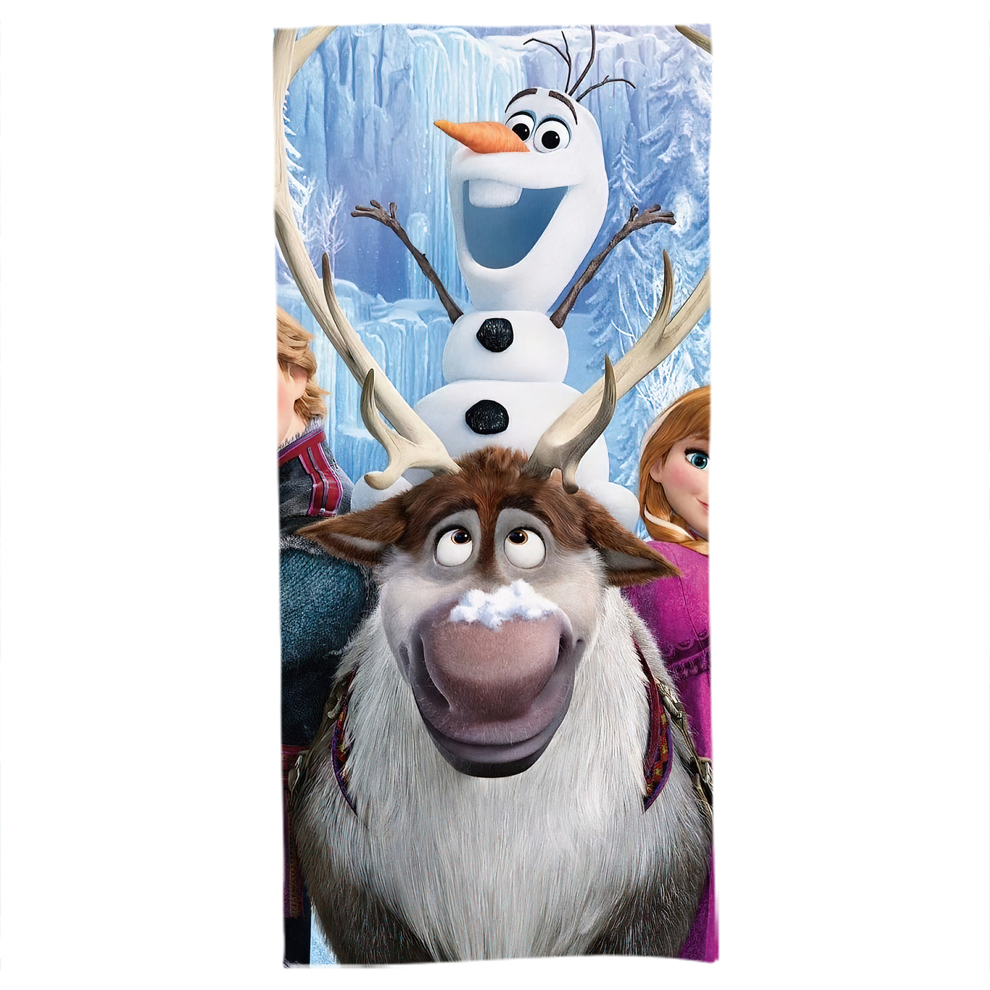 （画像用） アナと雪の女王 アンナ エルサ Frozen Anna Elsa 大判バスタオル 70×140cm 吸水速乾 柔らかい肌触り
