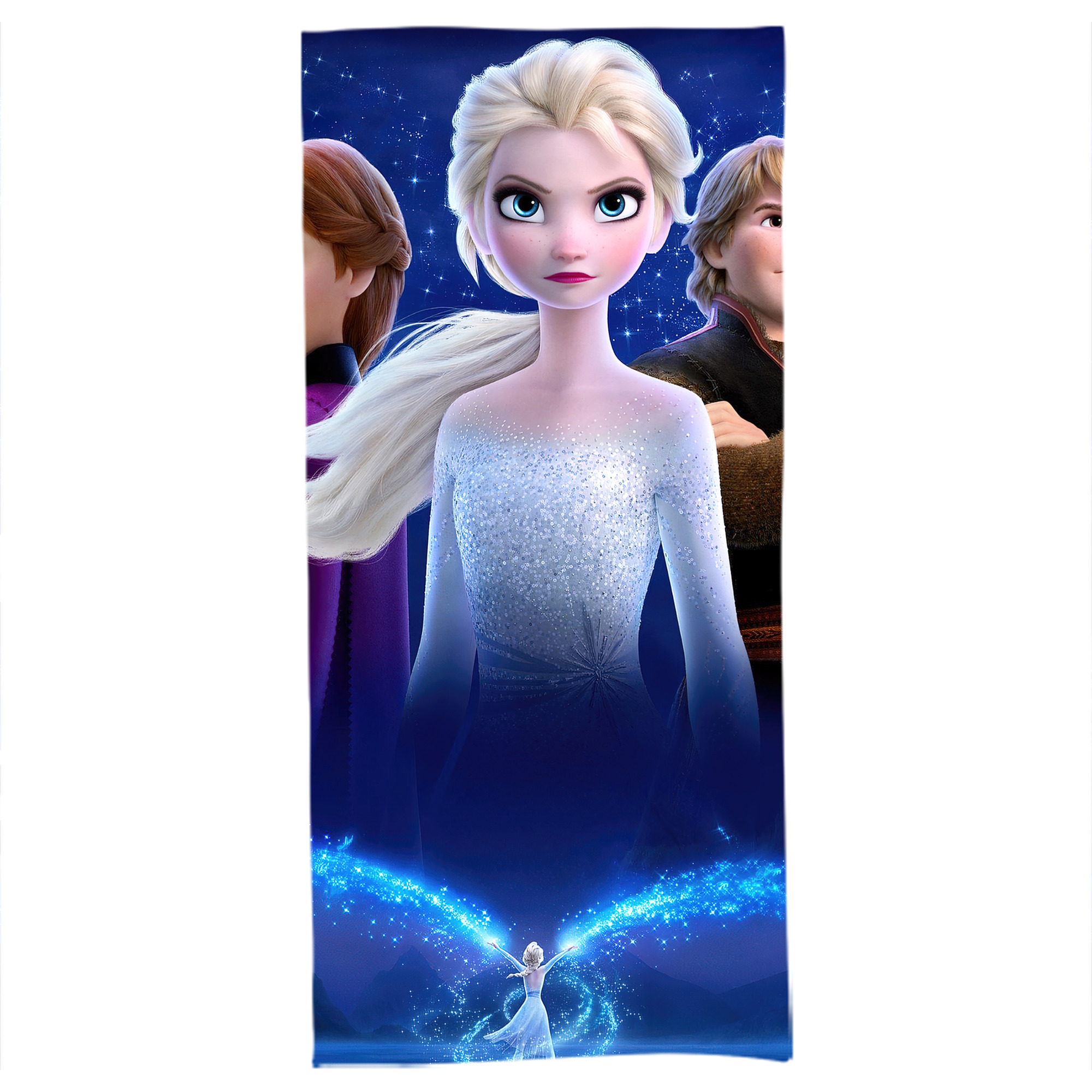 （画像用） アナと雪の女王 アンナ エルサ Frozen Anna Elsa 大判バスタオル 70×140cm 吸水速乾 柔らかい肌触り