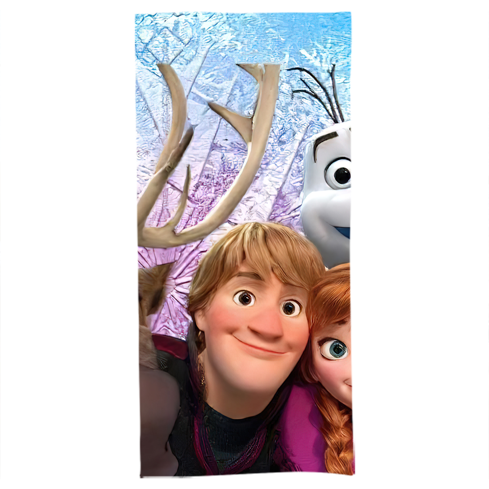 （画像用） アナと雪の女王 アンナ エルサ Frozen Anna Elsa 大判バスタオル 70×140cm 吸水速乾 柔らかい肌触り