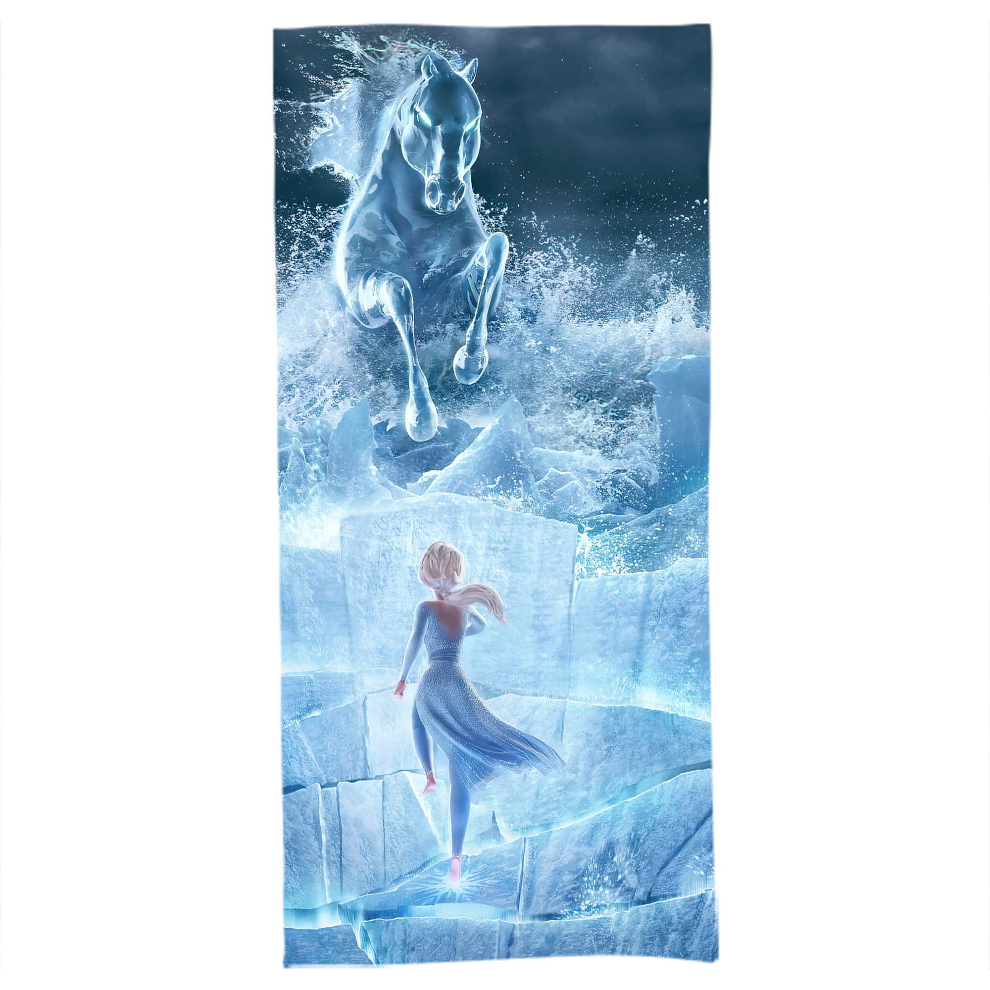 （画像用） アナと雪の女王 アンナ エルサ Frozen Anna Elsa 大判バスタオル 70×140cm 吸水速乾 柔らかい肌触り