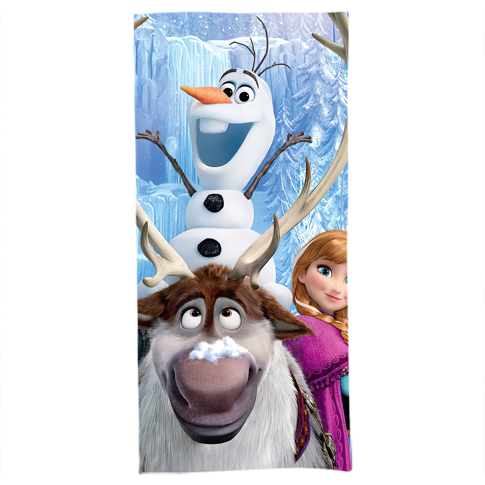 （画像用） アナと雪の女王 アンナ エルサ Frozen Anna Elsa 大判バスタオル 70×140cm 吸水速乾 柔らかい肌触り