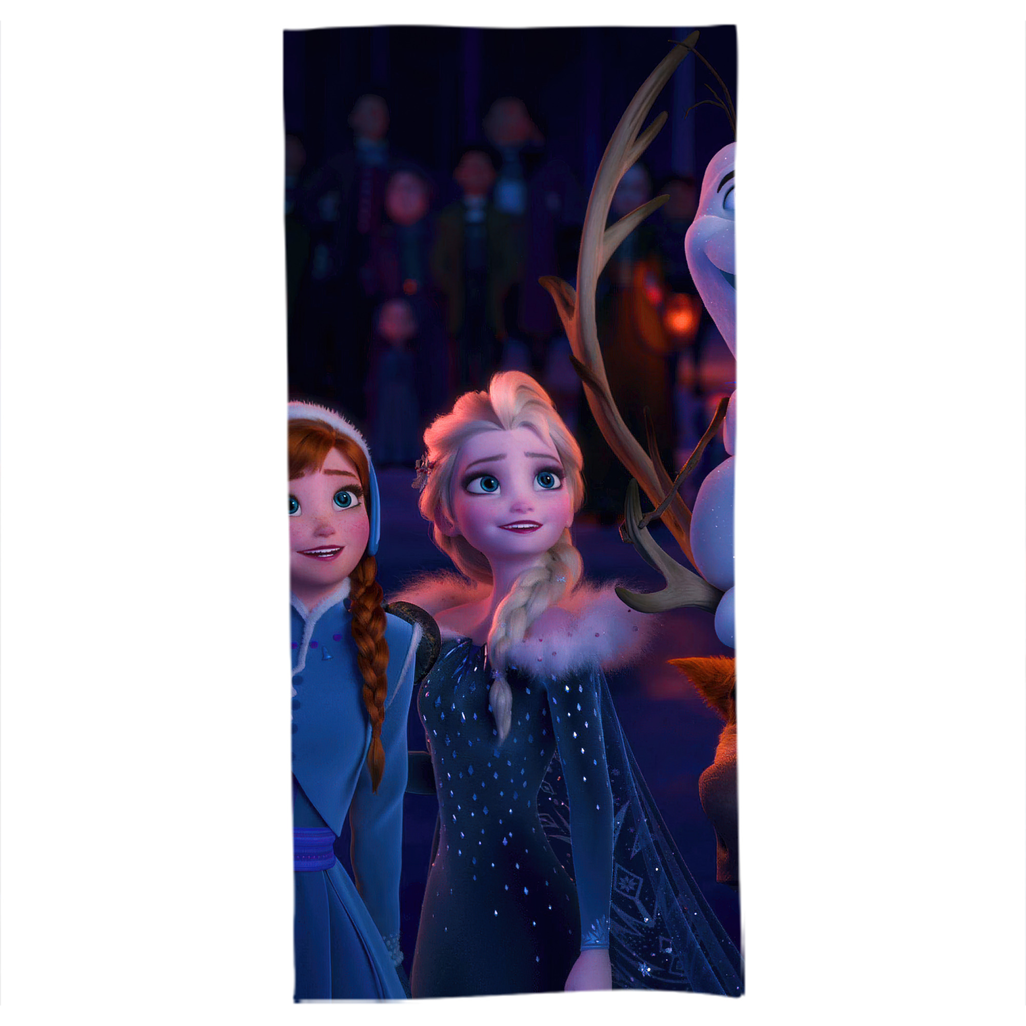 （画像用） アナと雪の女王 アンナ エルサ Frozen Anna Elsa 大判バスタオル 70×140cm 吸水速乾 柔らかい肌触り