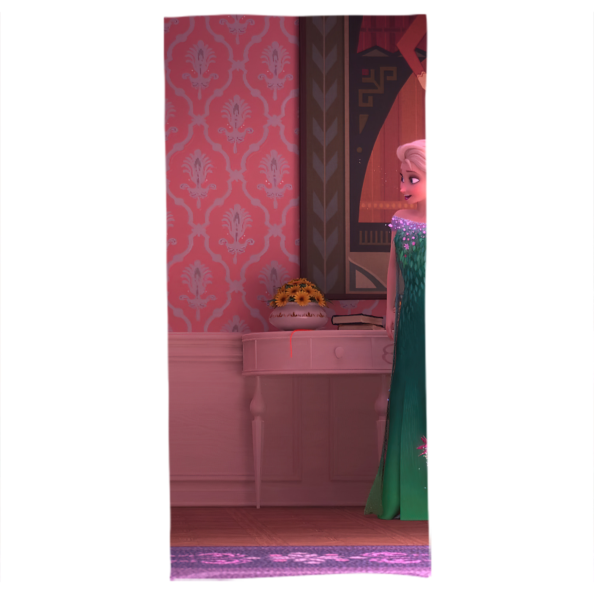 （画像用） アナと雪の女王 アンナ エルサ Frozen Anna Elsa 大判バスタオル 70×140cm 吸水速乾 柔らかい肌触り