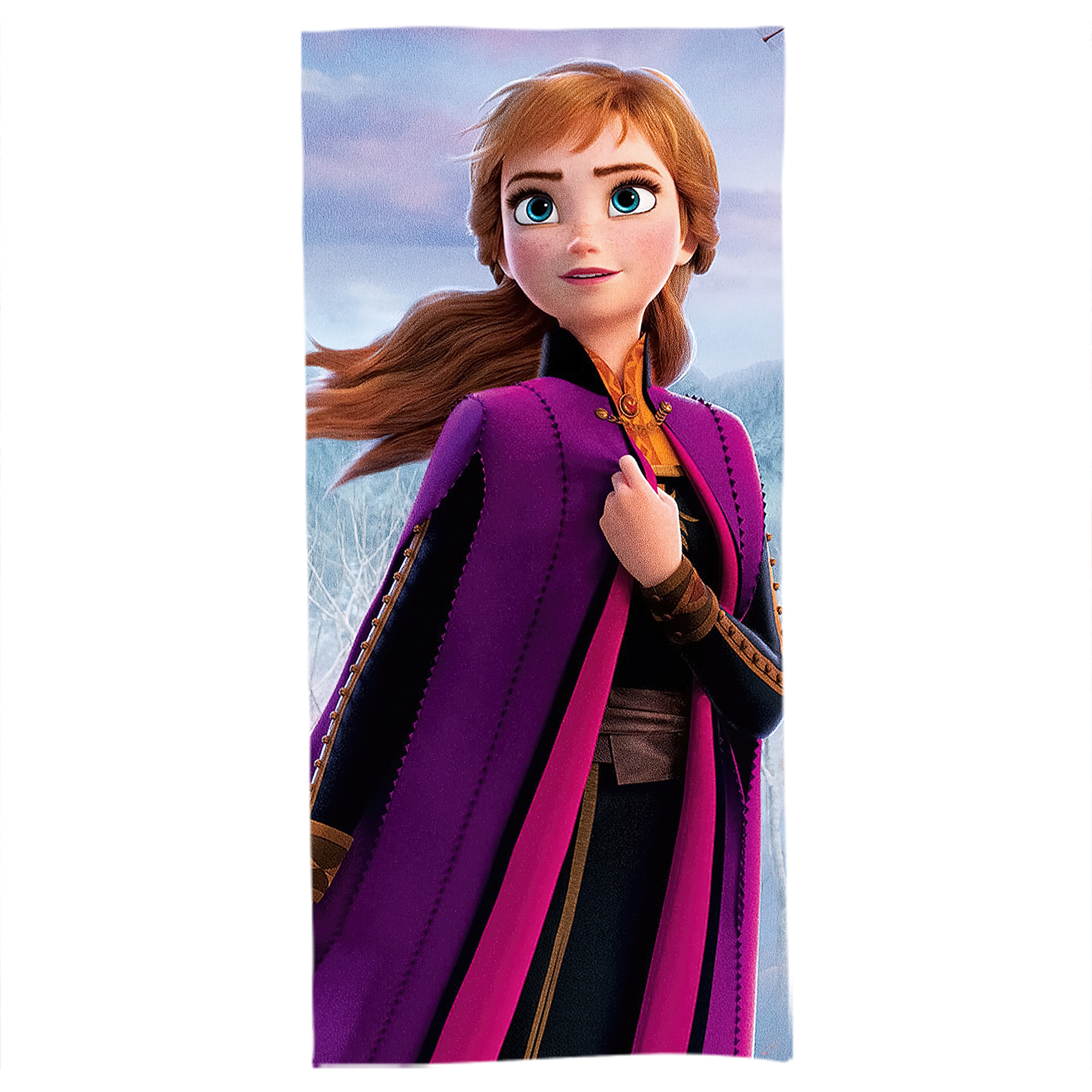 （画像用） アナと雪の女王 アンナ エルサ Frozen Anna Elsa 大判バスタオル 70×140cm 吸水速乾 柔らかい肌触り