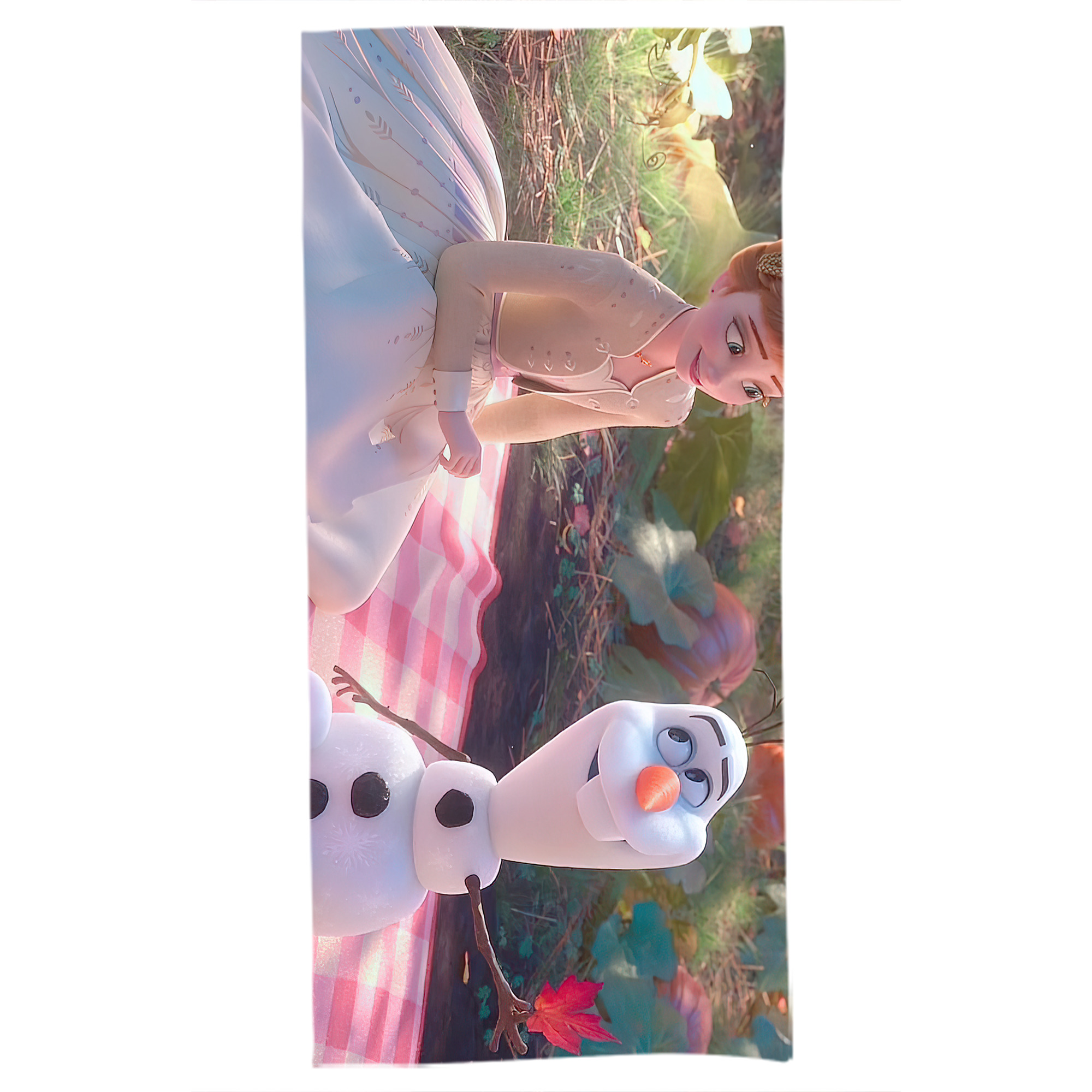（画像用） アナと雪の女王 アンナ エルサ Frozen Anna Elsa 大判バスタオル 70×140cm 吸水速乾 柔らかい肌触り
