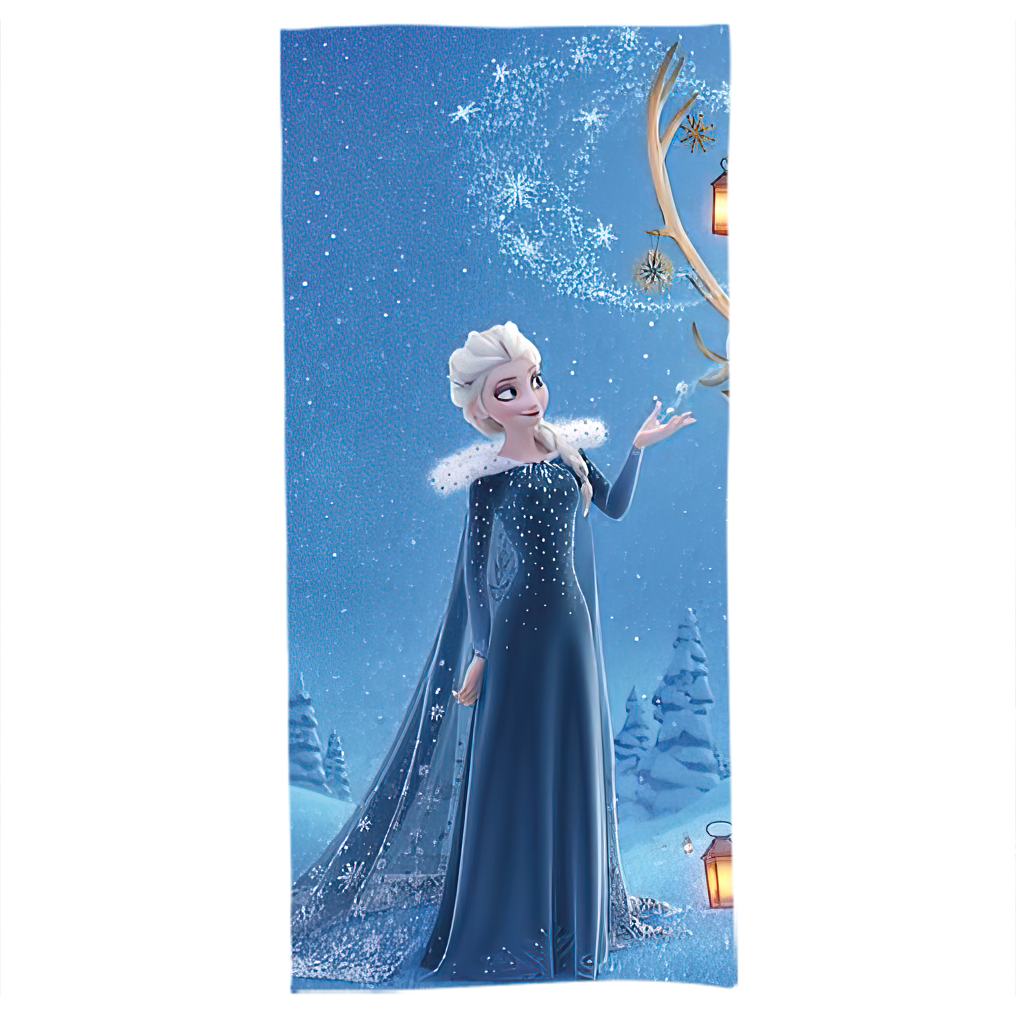 （画像用） アナと雪の女王 アンナ エルサ Frozen Anna Elsa 大判バスタオル 70×140cm 吸水速乾 柔らかい肌触り