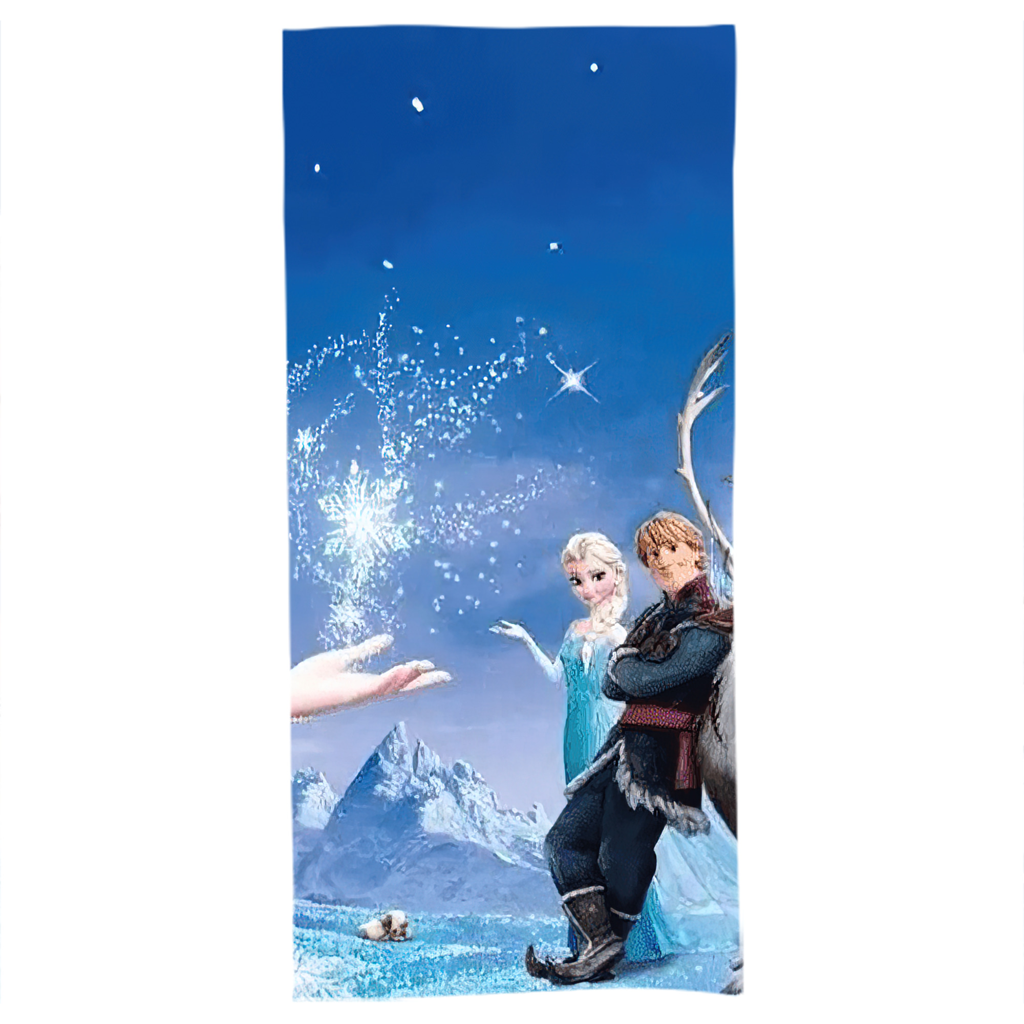 （画像用） アナと雪の女王 アンナ エルサ Frozen Anna Elsa 大判バスタオル 70×140cm 吸水速乾 柔らかい肌触り