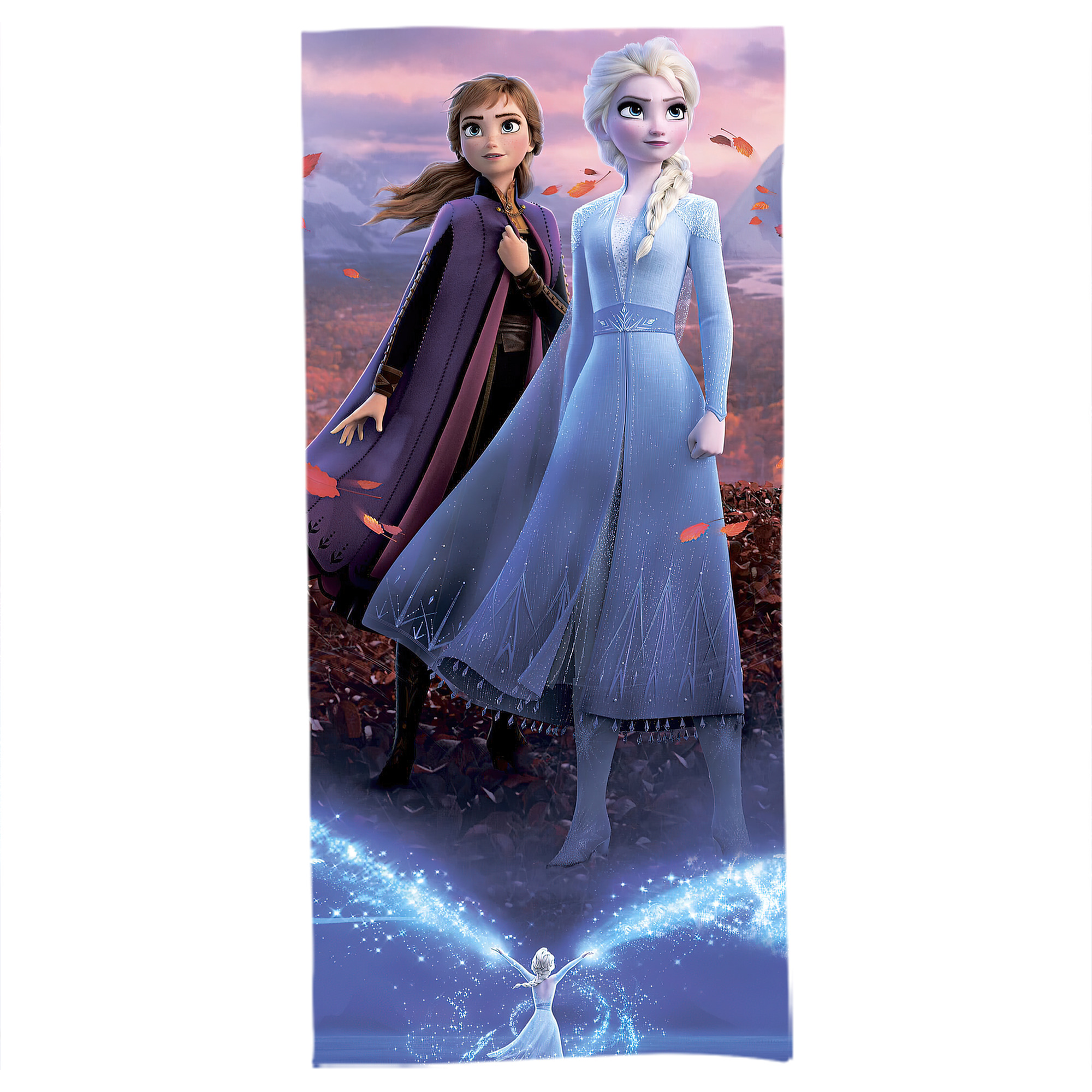 （画像用） アナと雪の女王 アンナ エルサ Frozen Anna Elsa 大判バスタオル 70×140cm 吸水速乾 柔らかい肌触り