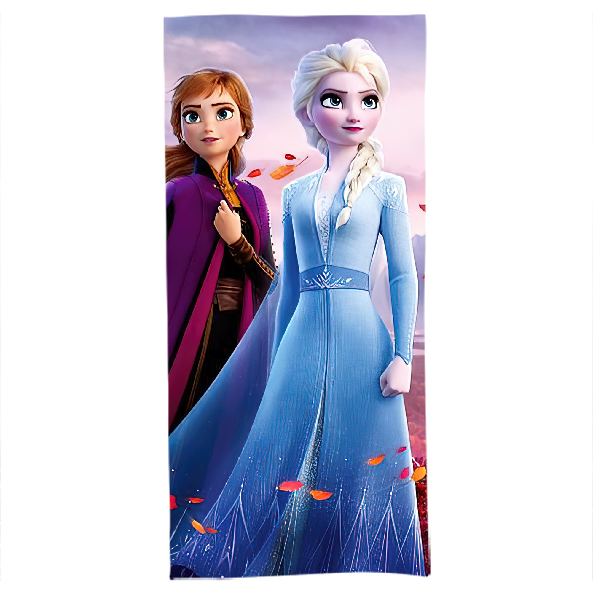 （画像用） アナと雪の女王 アンナ エルサ Frozen Anna Elsa 大判バスタオル 70×140cm 吸水速乾 柔らかい肌触り