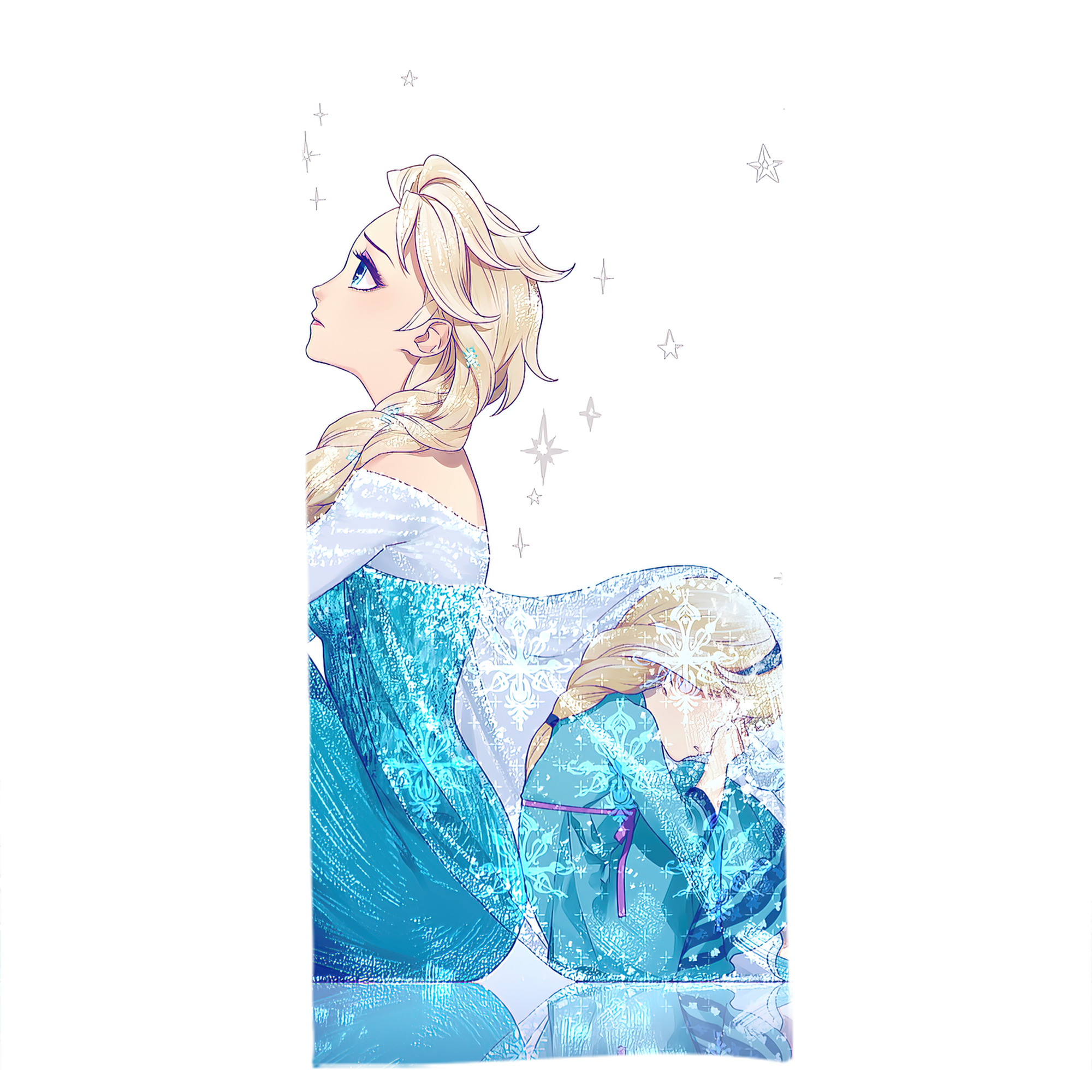 （画像用） アナと雪の女王 アンナ エルサ Frozen Anna Elsa 大判バスタオル 70×140cm 吸水速乾 柔らかい肌触り