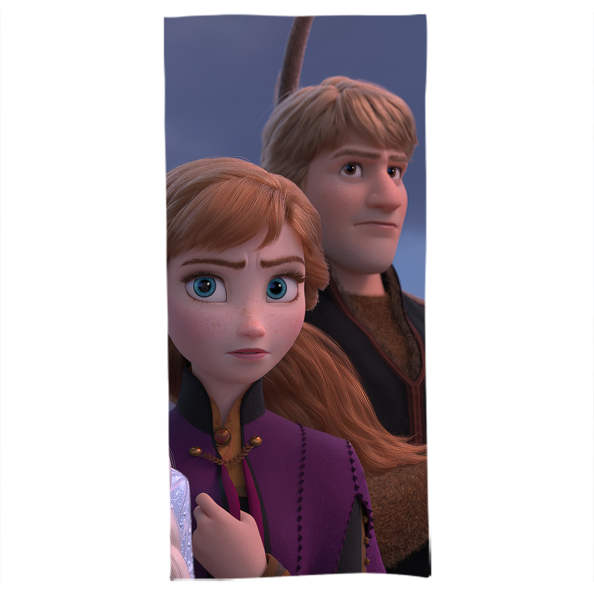 （画像用） アナと雪の女王 アンナ エルサ Frozen Anna Elsa 大判バスタオル 70×140cm 吸水速乾 柔らかい肌触り