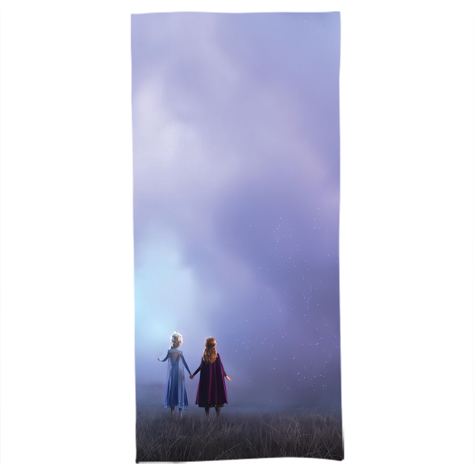 （画像用） アナと雪の女王 アンナ エルサ Frozen Anna Elsa 大判バスタオル 70×140cm 吸水速乾 柔らかい肌触り