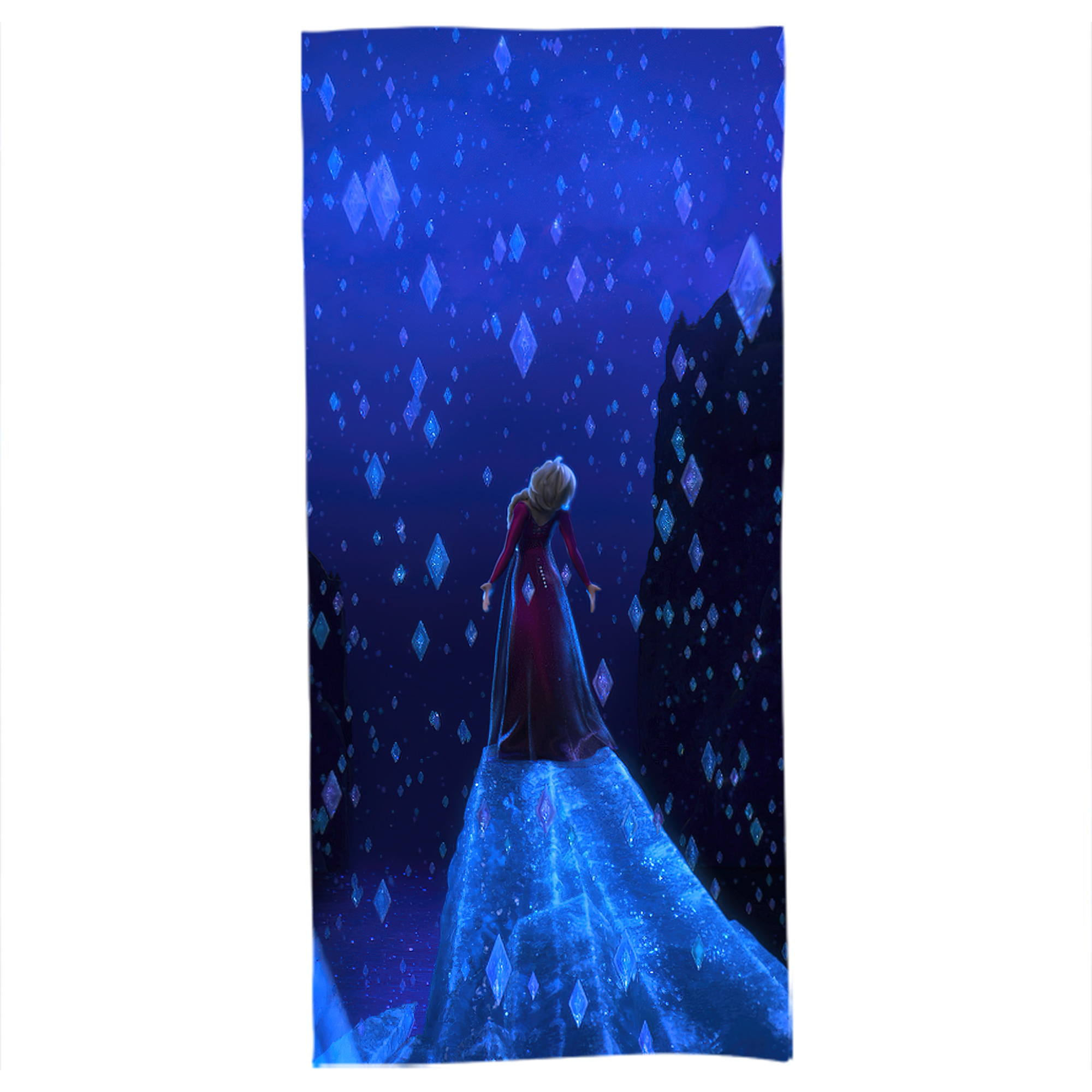 （画像用） アナと雪の女王 アンナ エルサ Frozen Anna Elsa 大判バスタオル 70×140cm 吸水速乾 柔らかい肌触り