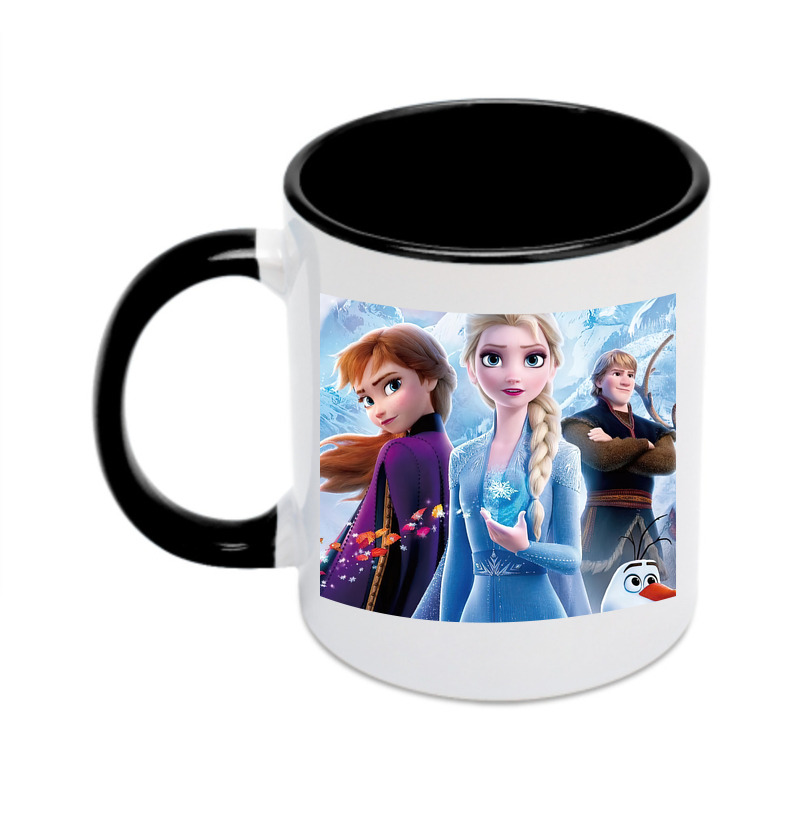 （画像用） アナと雪の女王 アンナ エルサ Frozen Anna Elsa カラーマグカップ