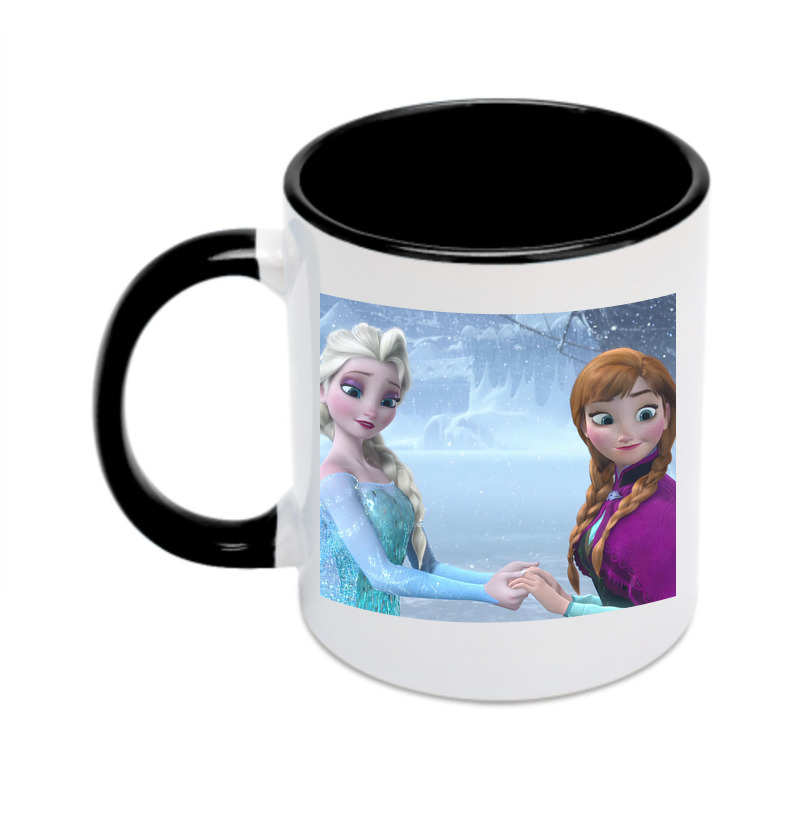 （画像用） アナと雪の女王 アンナ エルサ Frozen Anna Elsa カラーマグカップ