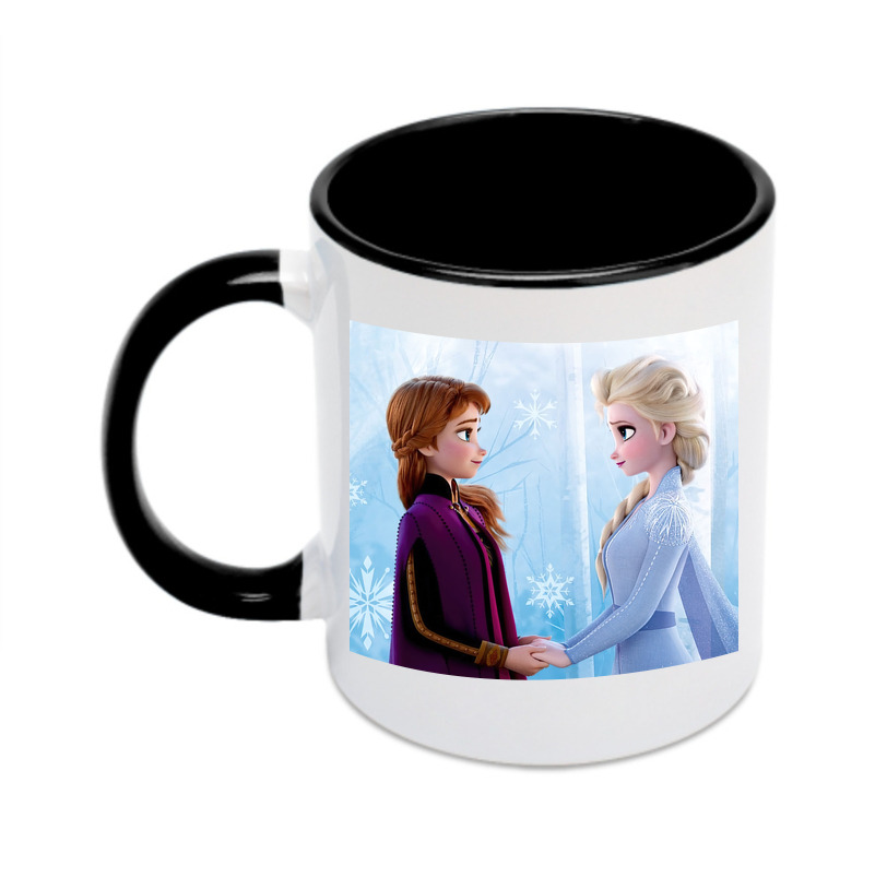（画像用） アナと雪の女王 アンナ エルサ Frozen Anna Elsa カラーマグカップ