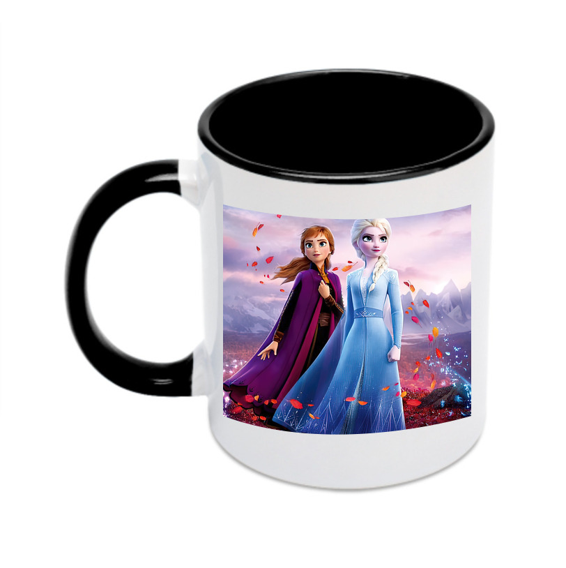 （画像用） アナと雪の女王 アンナ エルサ Frozen Anna Elsa カラーマグカップ