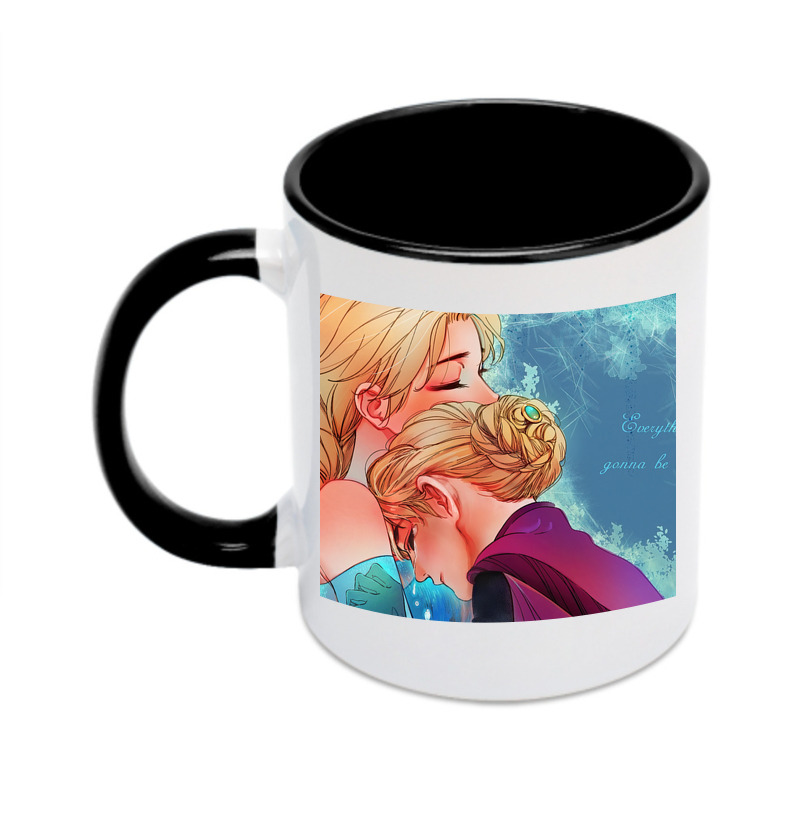 （画像用） アナと雪の女王 アンナ エルサ Frozen Anna Elsa カラーマグカップ